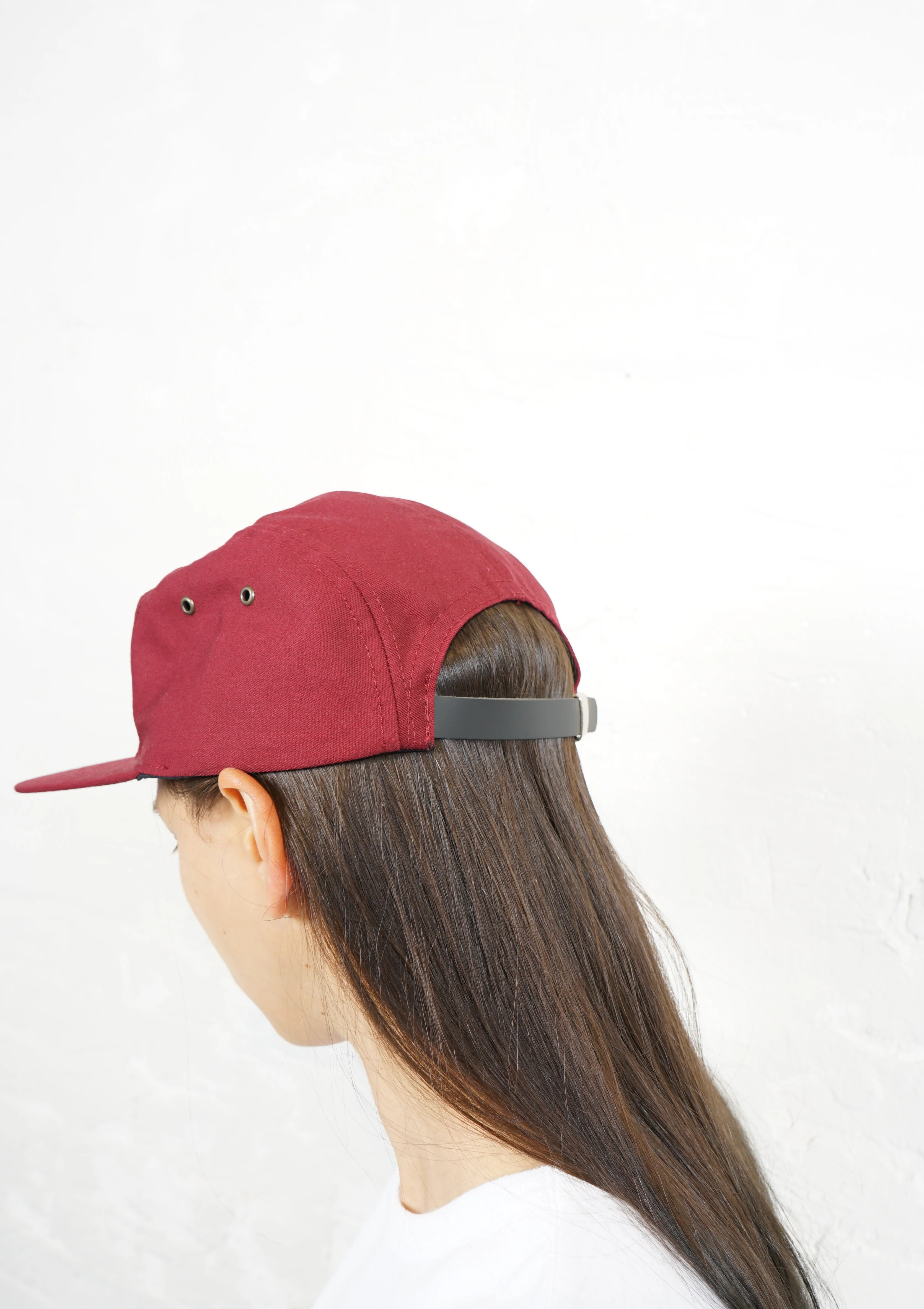 5-Panel Cap Made in USA Burgundy - Image 7