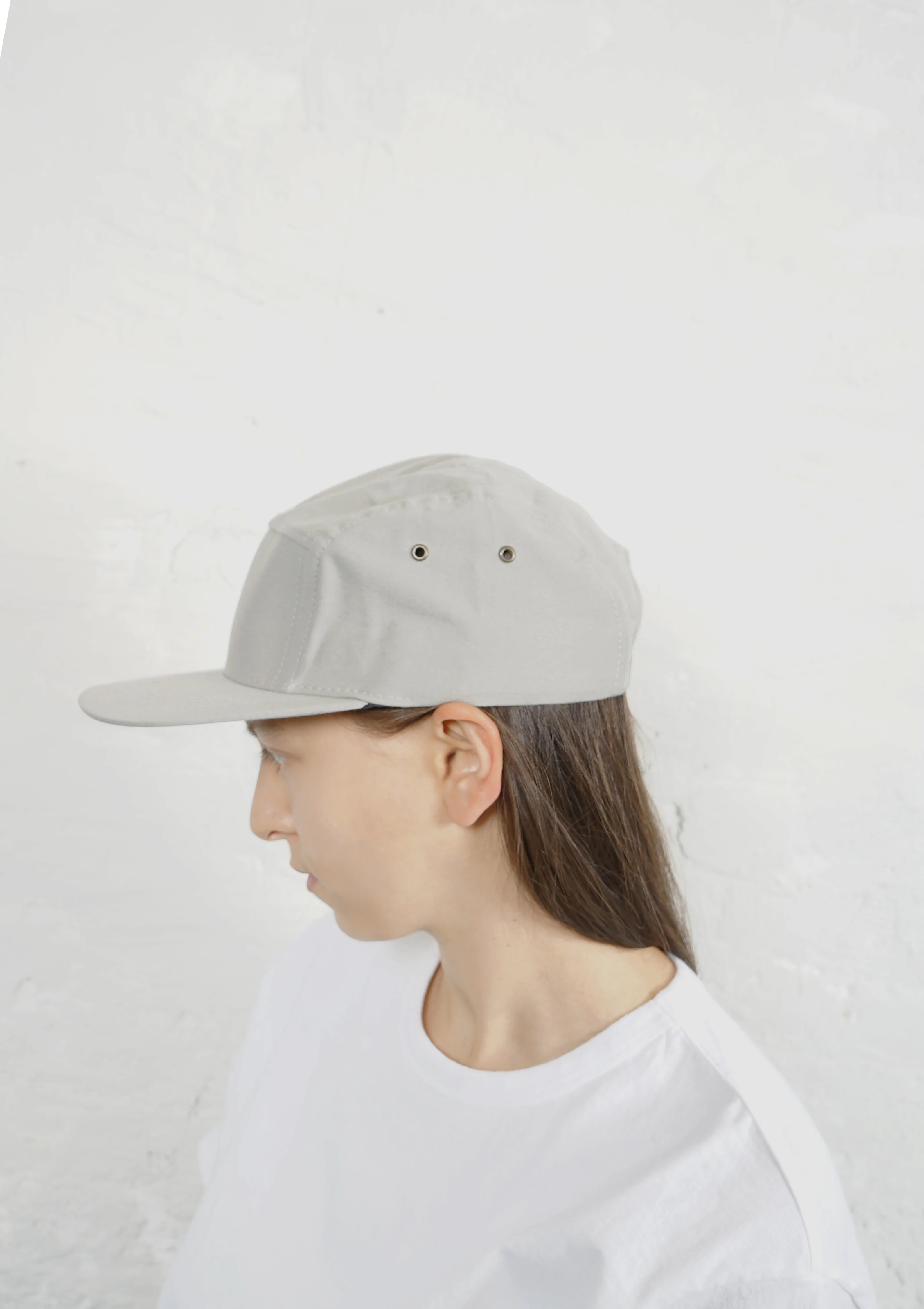 5-Panel Cap Made in USA Light Grey - Image 10