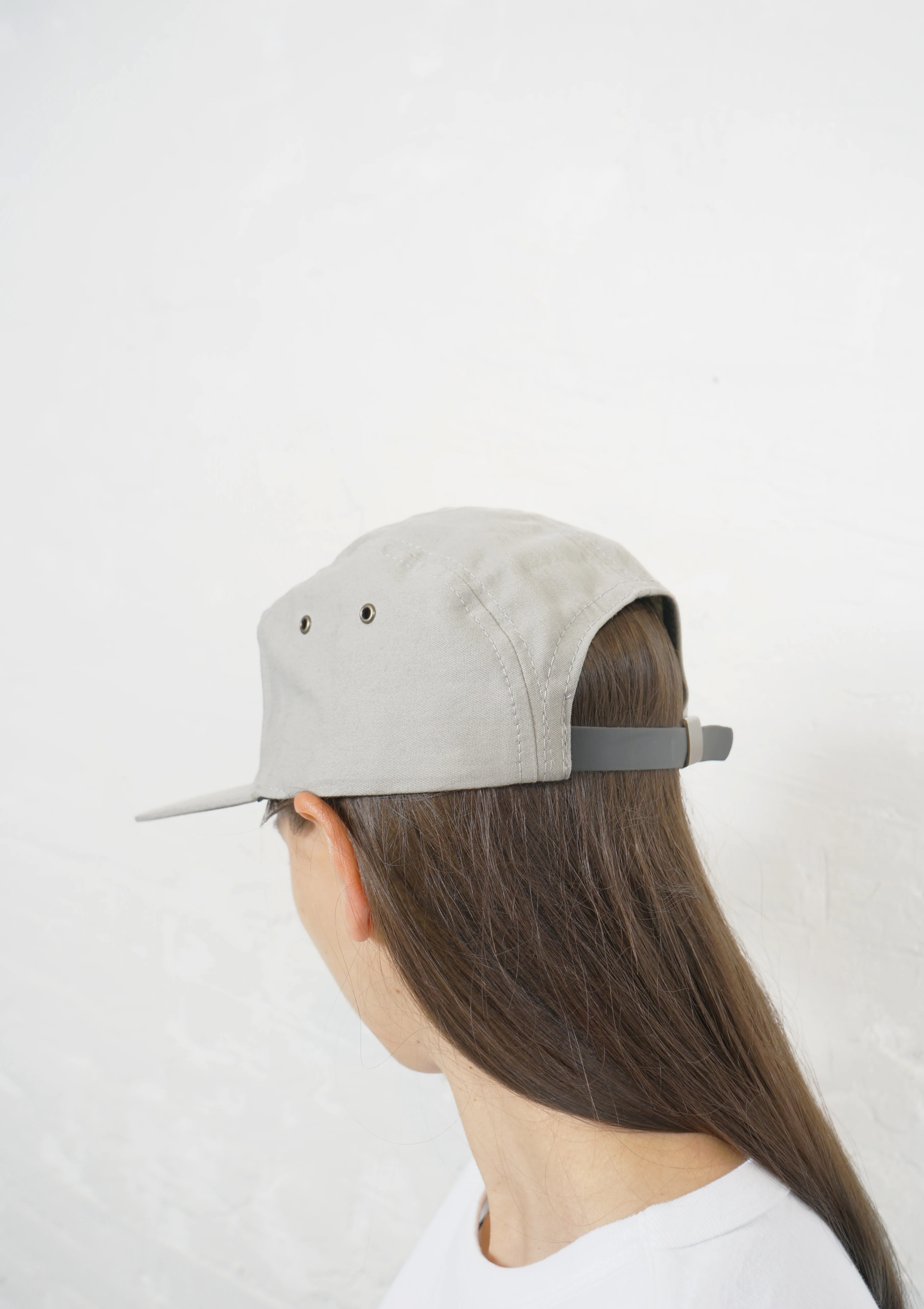 5-Panel Cap Made in USA Light Grey - Image 8
