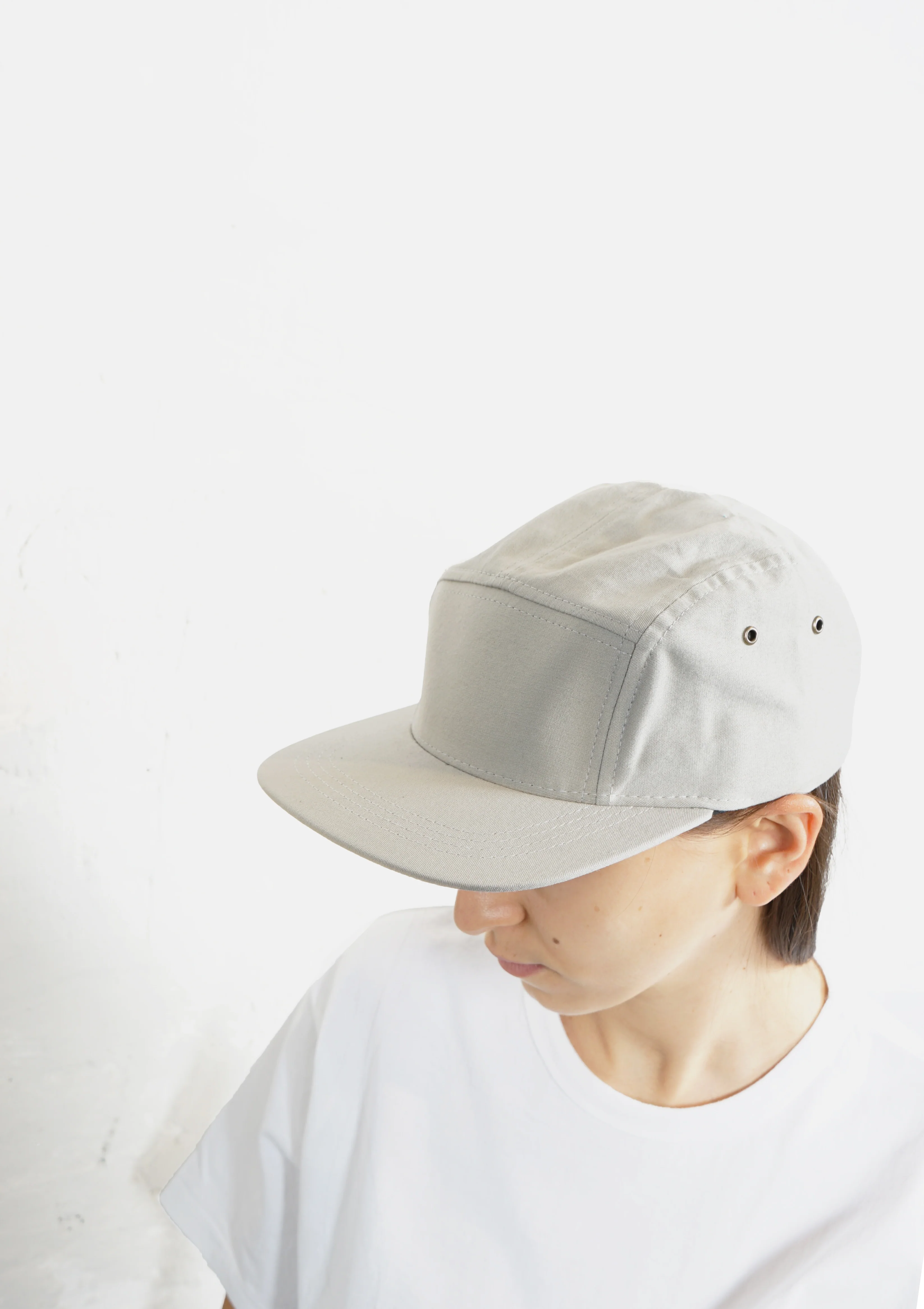 5-Panel Cap Made in USA Light Grey - Image 9
