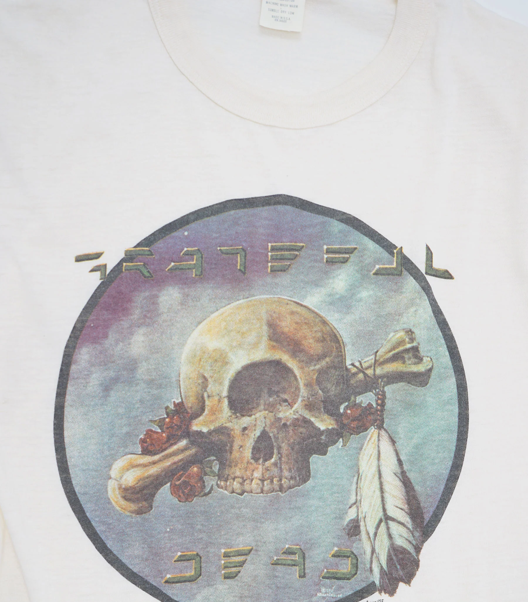 1977 Vintage Grateful Dead Cyclops Mouse Kelly Tee - Image 4