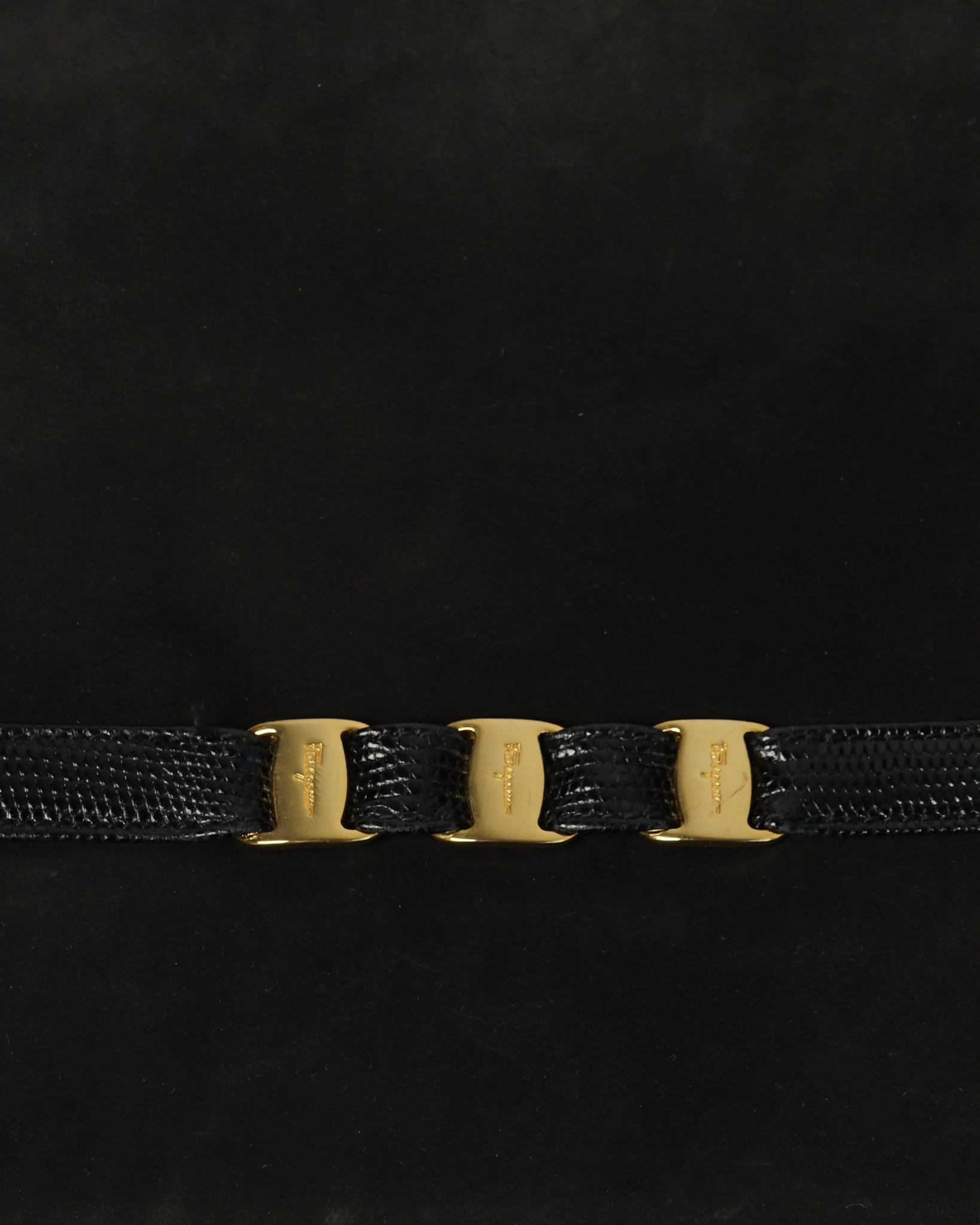 Nubuck Shoulder Bag w/ Lizard Strap - Image 4