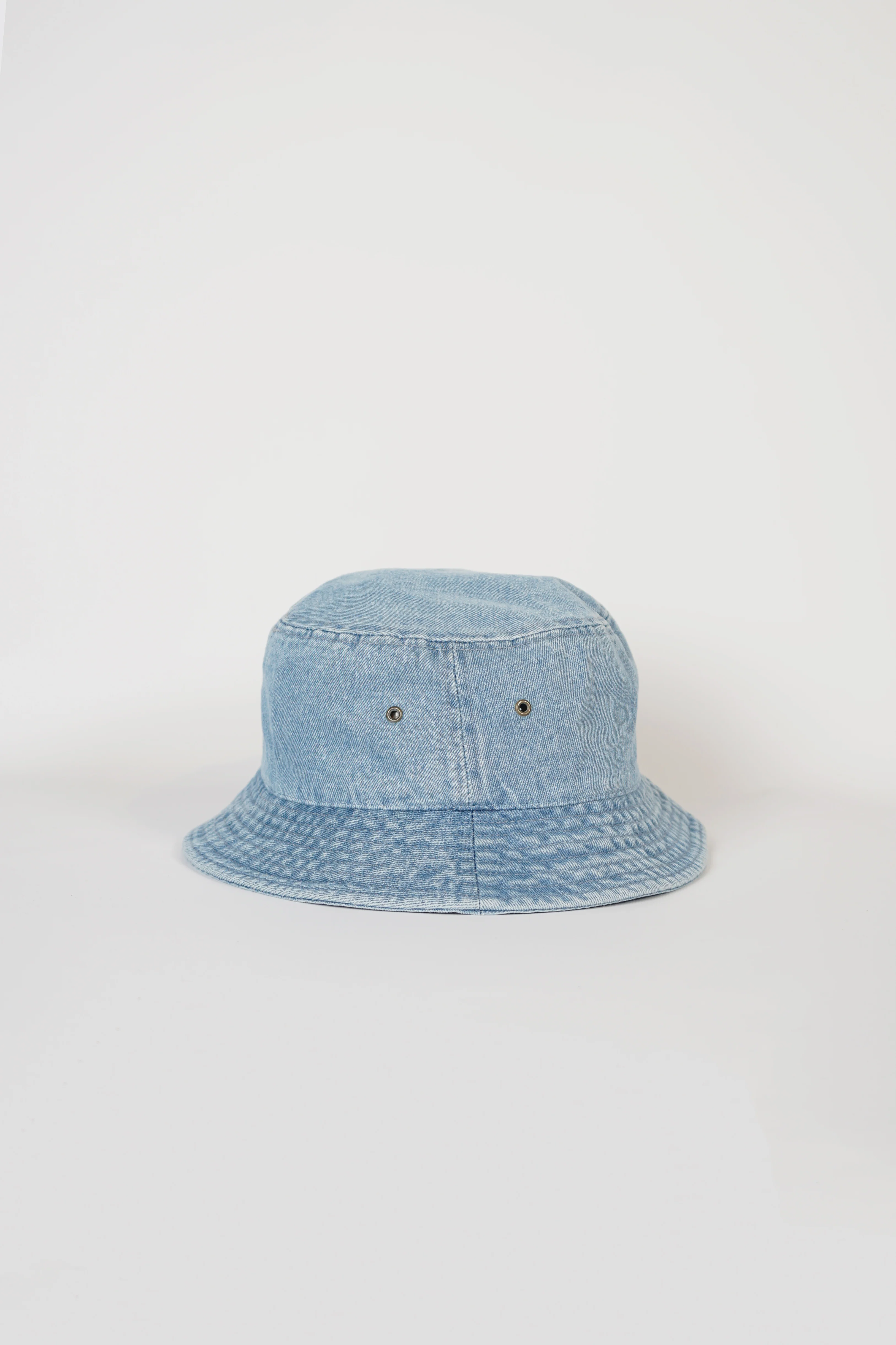 Cotton Bucket Hat Light Blue Denim - Image 3