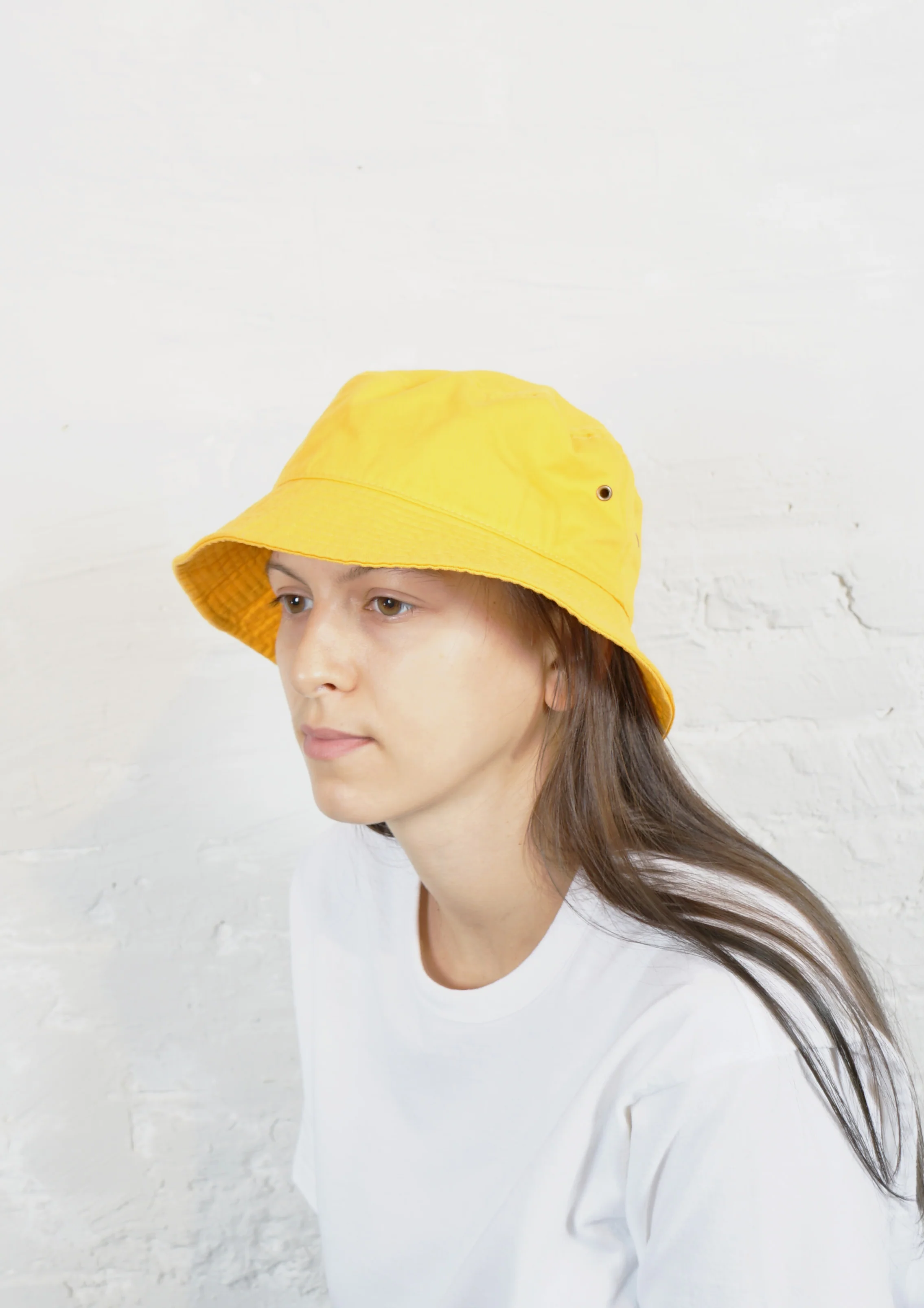 Cotton Bucket Hat Gold - Image 3