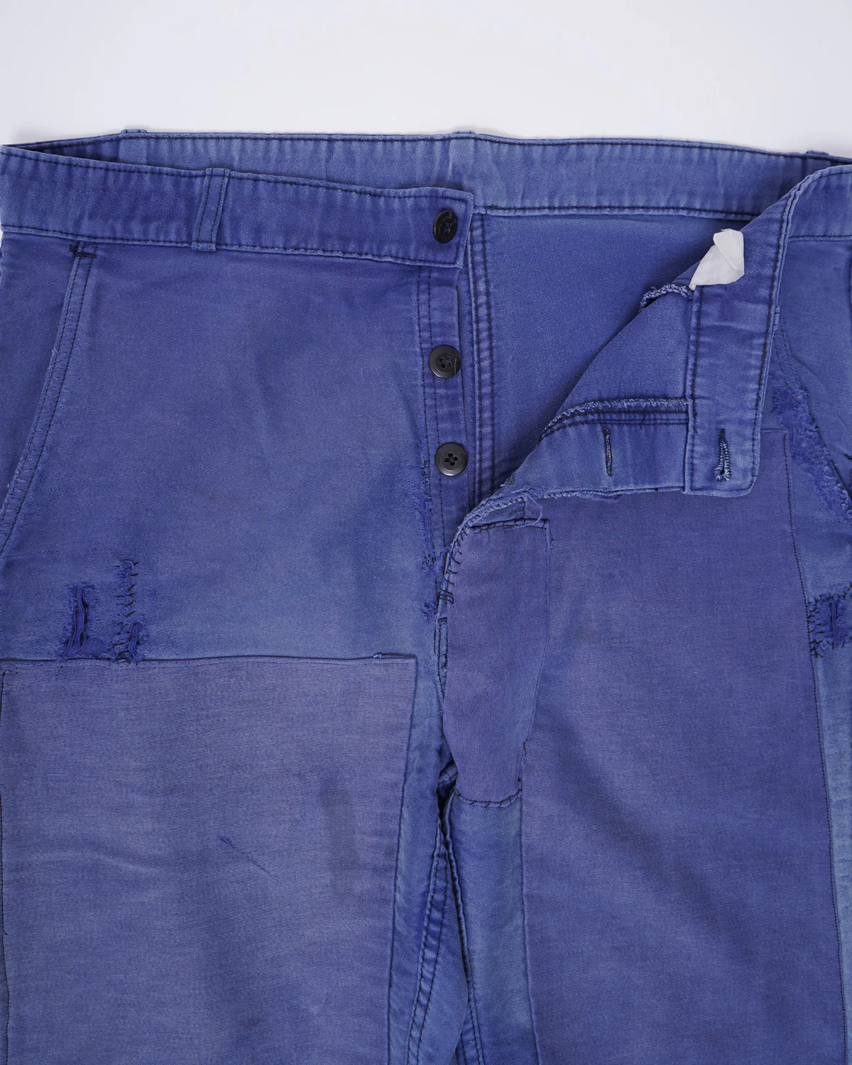 Distressed French Moleskin Work Trousers / Size: 37 - Image 4