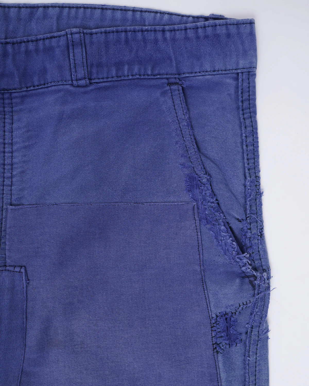 Distressed French Moleskin Work Trousers / Size: 37 - Image 5