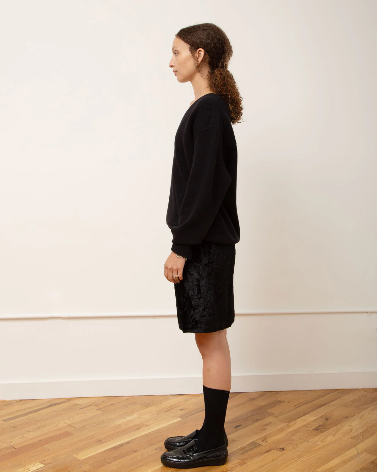 Faux Fur Mini Skirt - Image 3