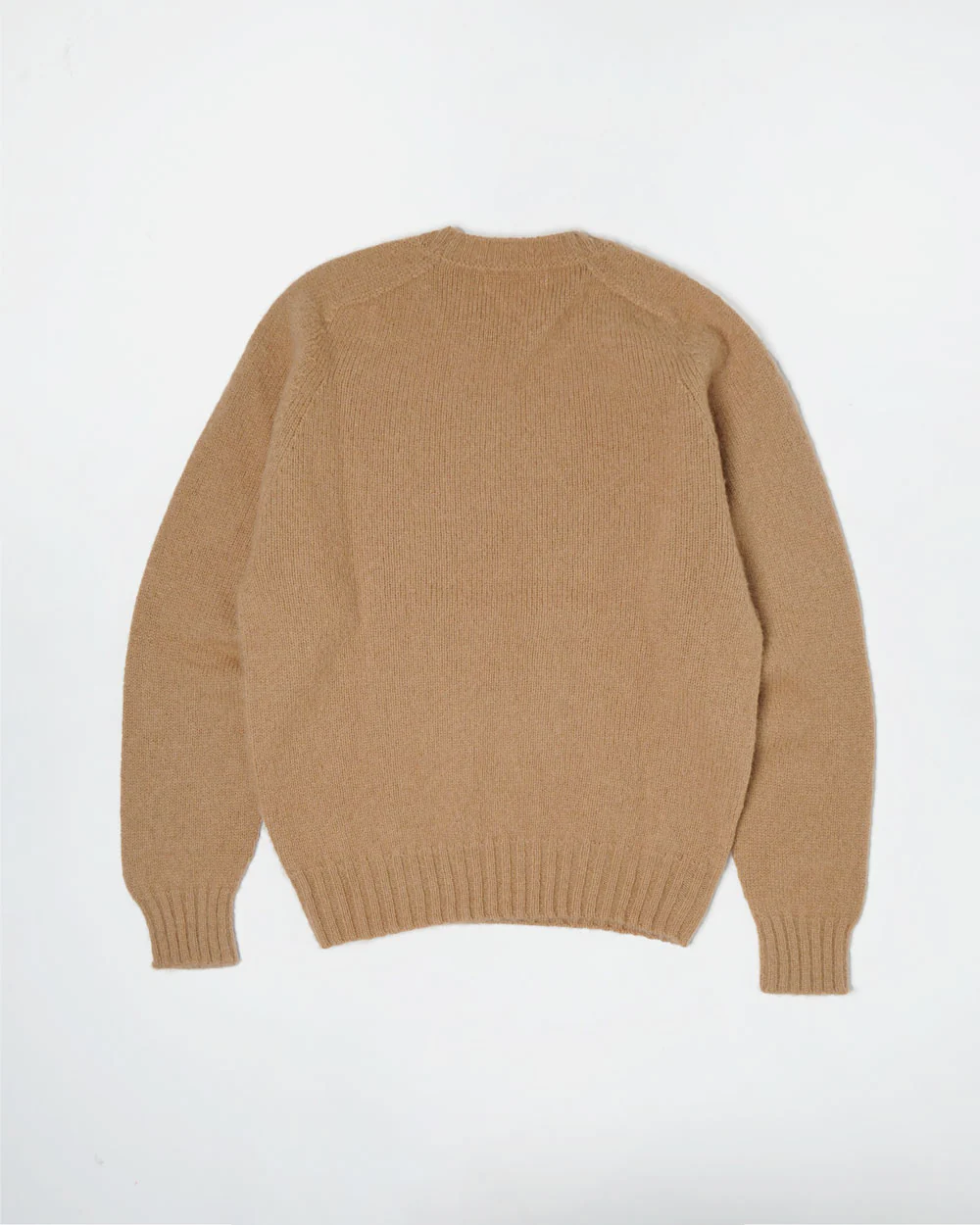 Brushed Shetland Sweater Crew Neck / Beige - Image 3