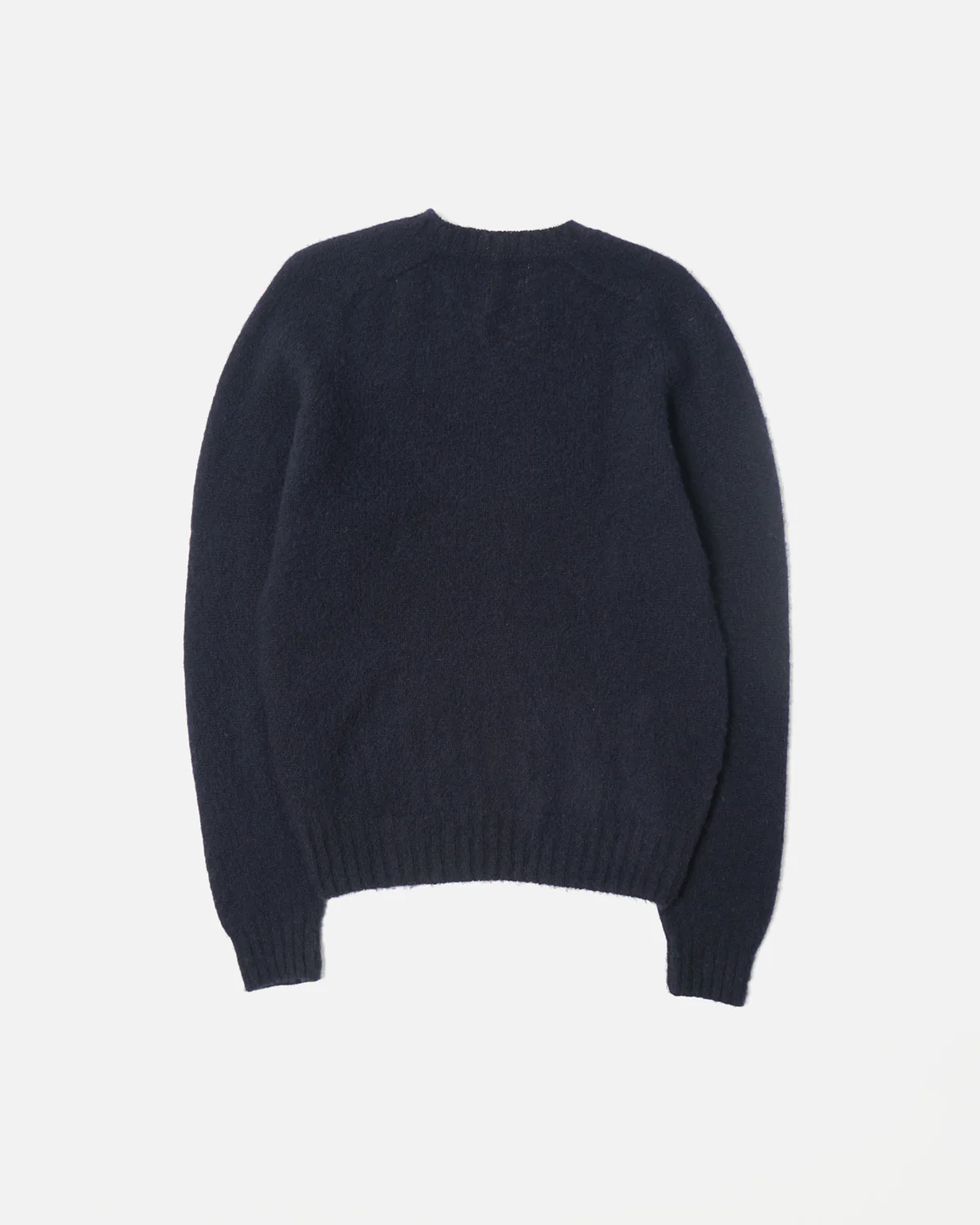 Brushed Shetland Sweater Crew Neck / Navy - Image 5