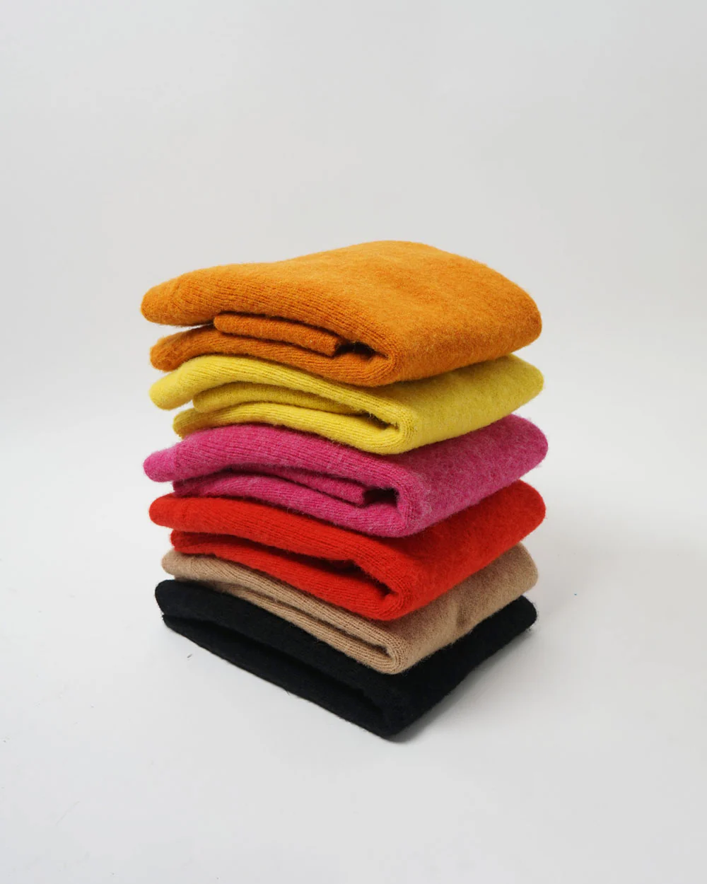 Brushed Shetland Sweater Crew Neck / Orange - Image 11