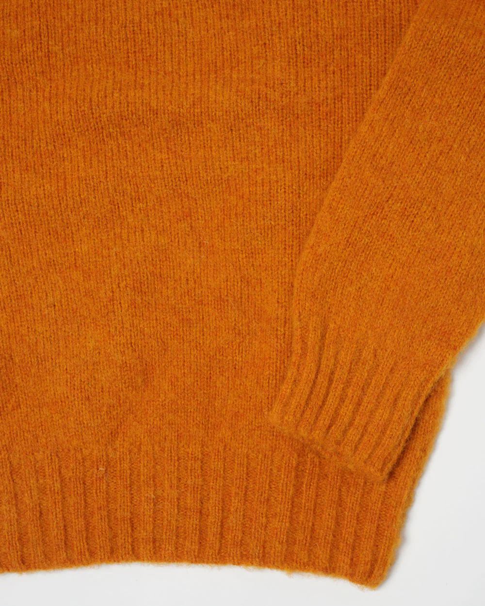 Brushed Shetland Sweater Crew Neck / Orange - Image 9
