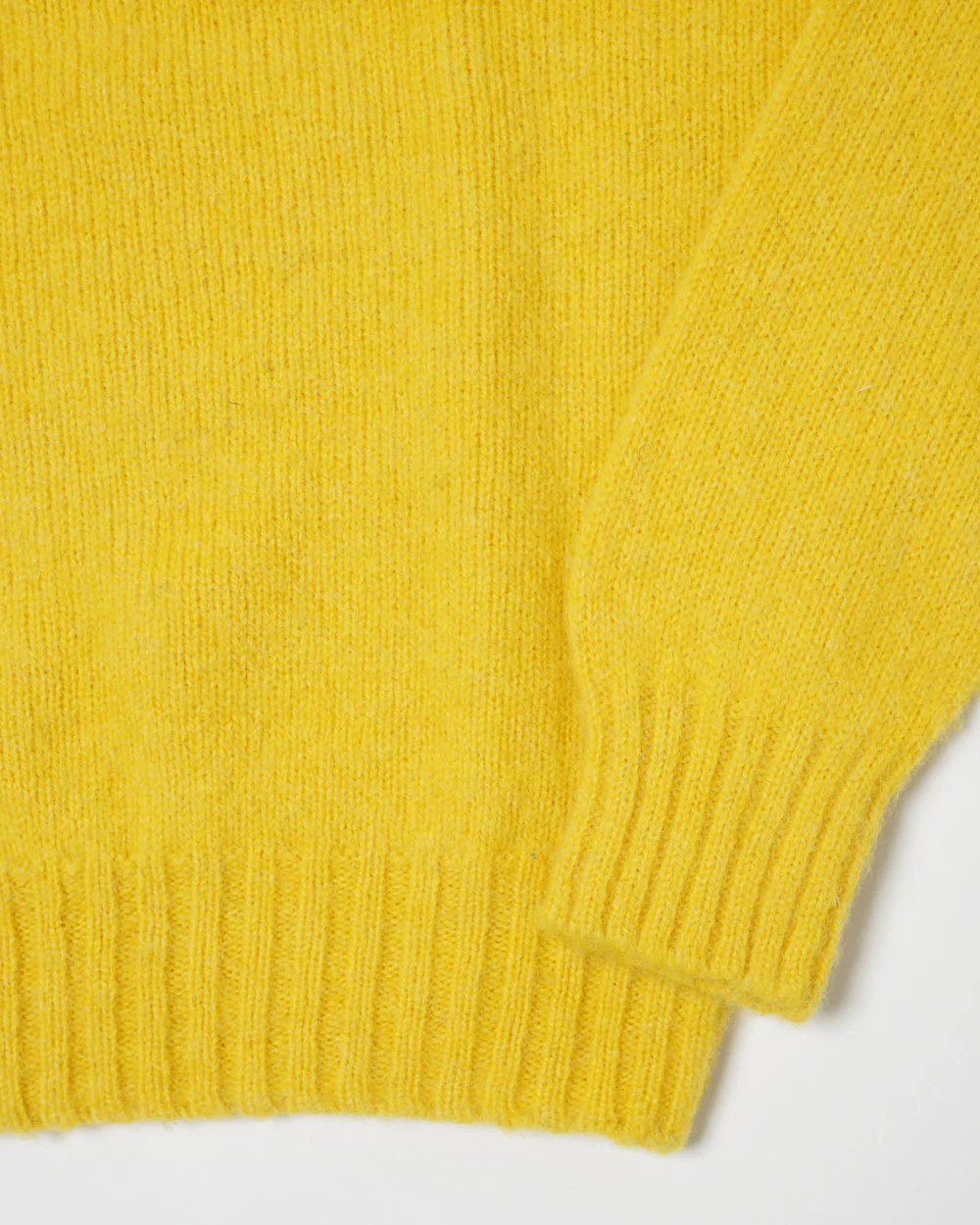 Brushed Shetland Sweater Crew Neck / Yellow - Image 10