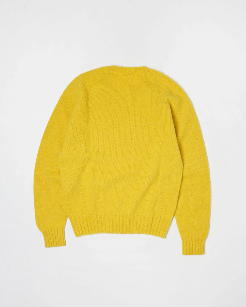 Brushed Shetland Sweater Crew Neck / Yellow - Image 12