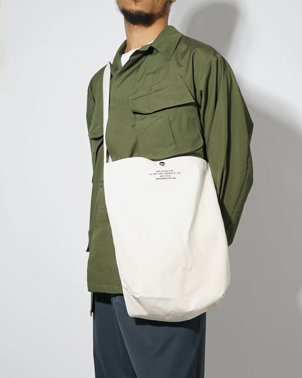 Canvas Shoulder Bag - Image 3