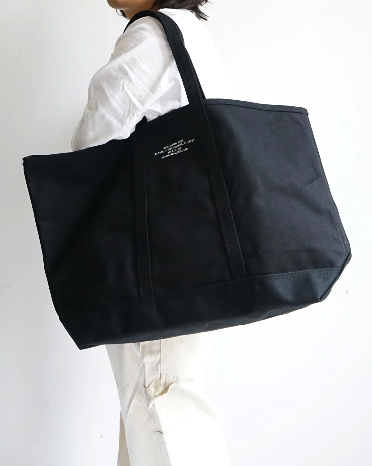 Canvas Tote Bag / Black - Image 5