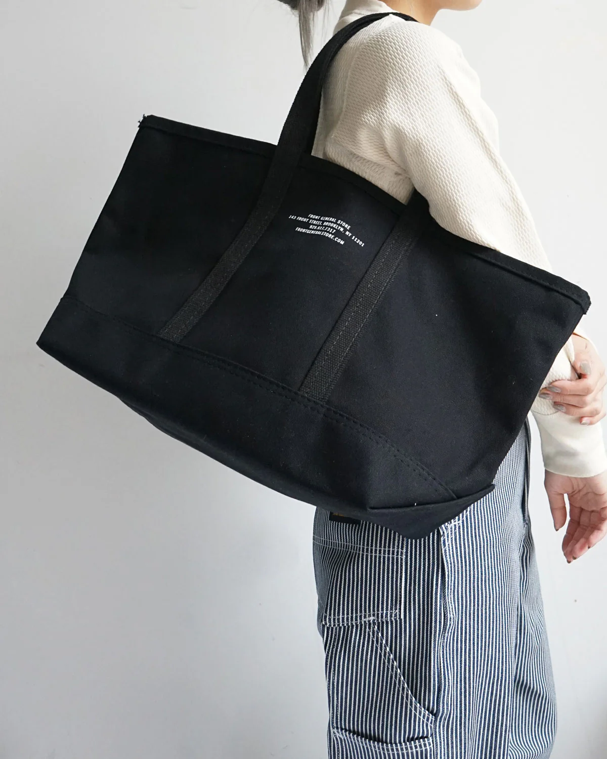 Canvas Tote Bag / Black - Image 8