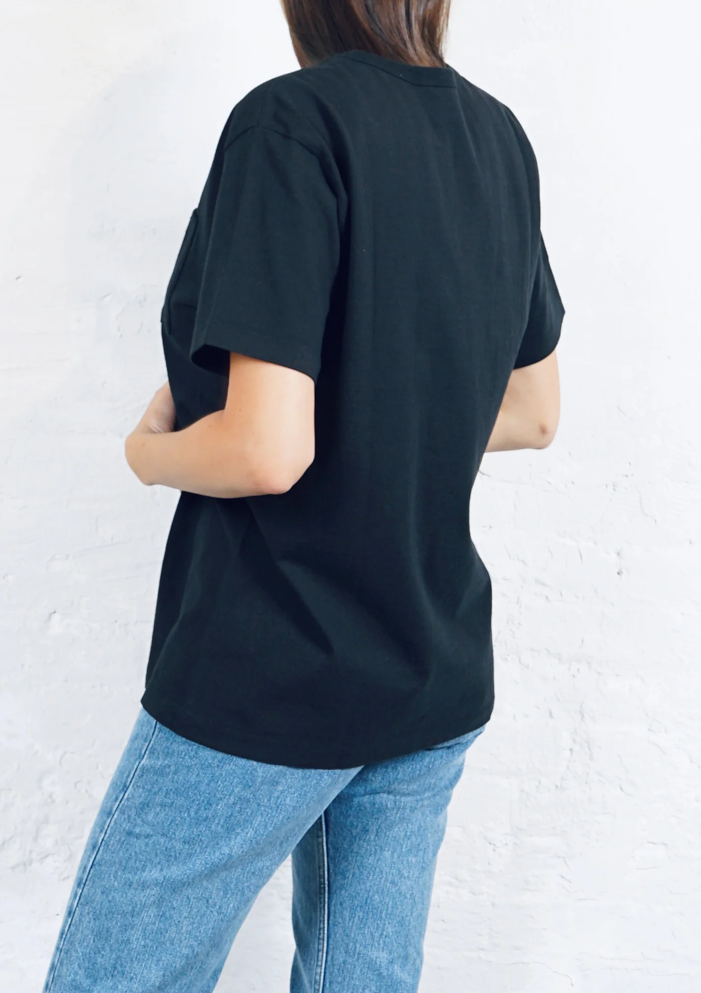 Heavy-weight Pocket T-shirt /  Black - Image 4