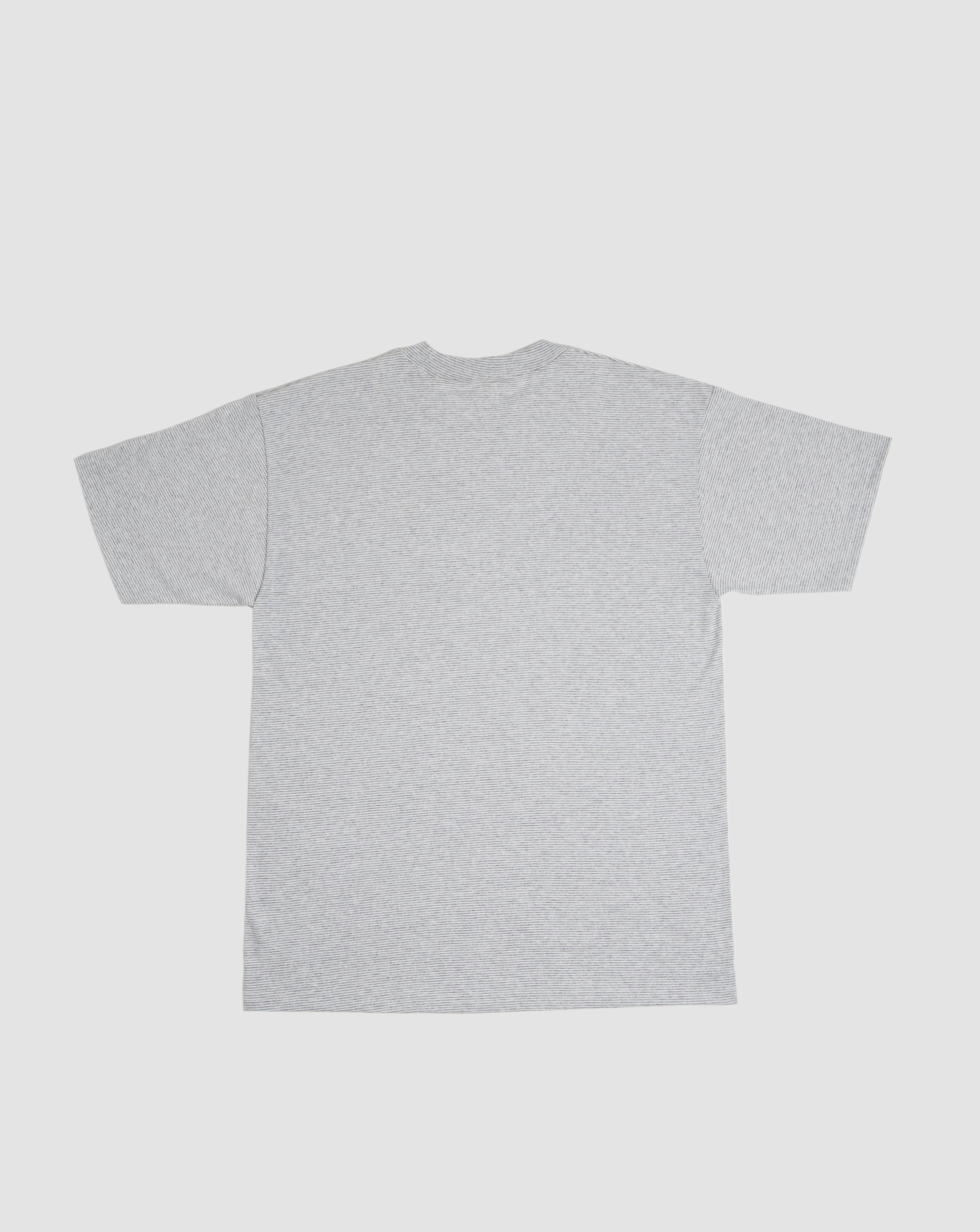 Micro Stripe T-shirt / Light Gray - Image 9