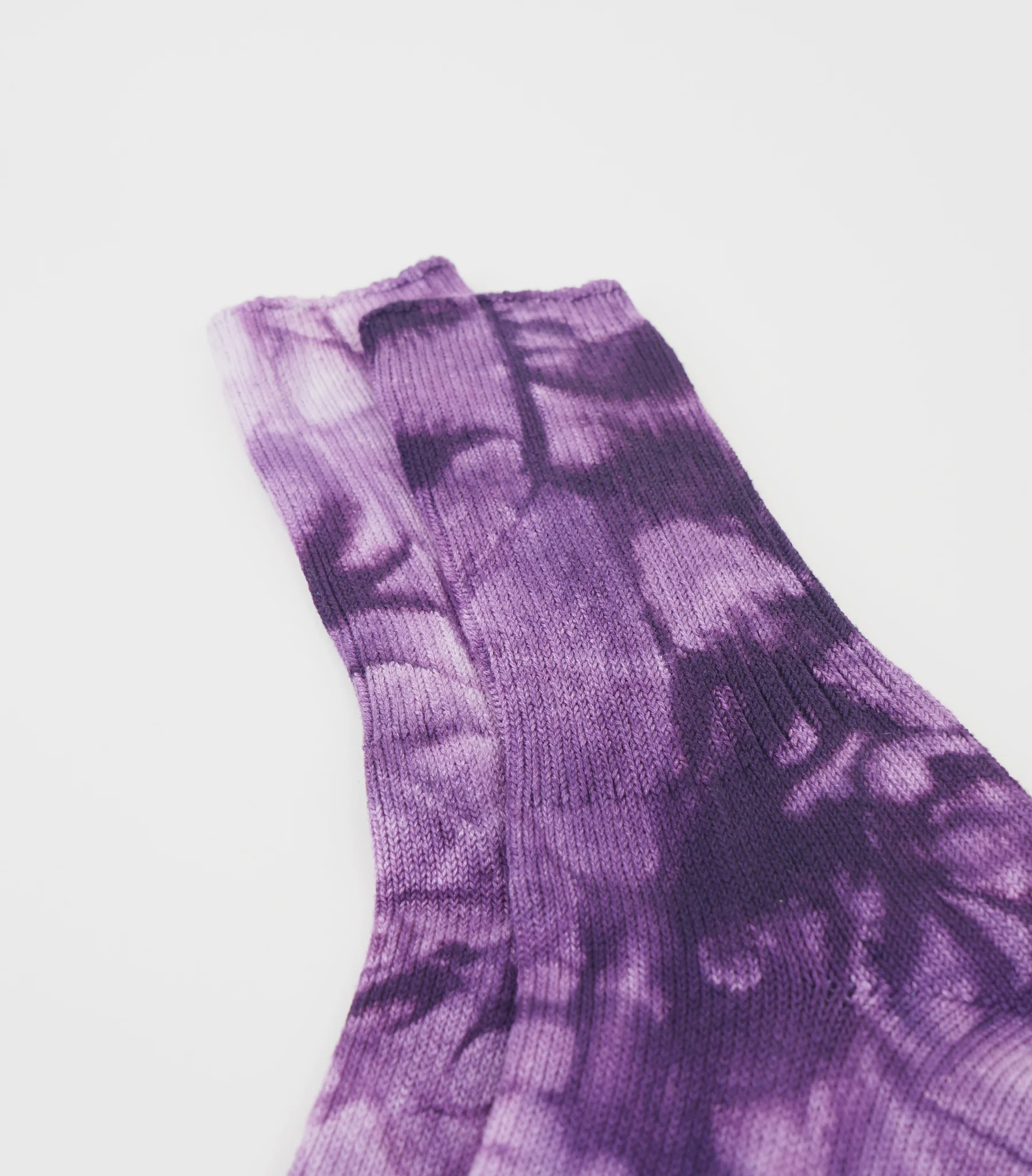 Silket Tie Dye Half Socks / Purple - Image 7