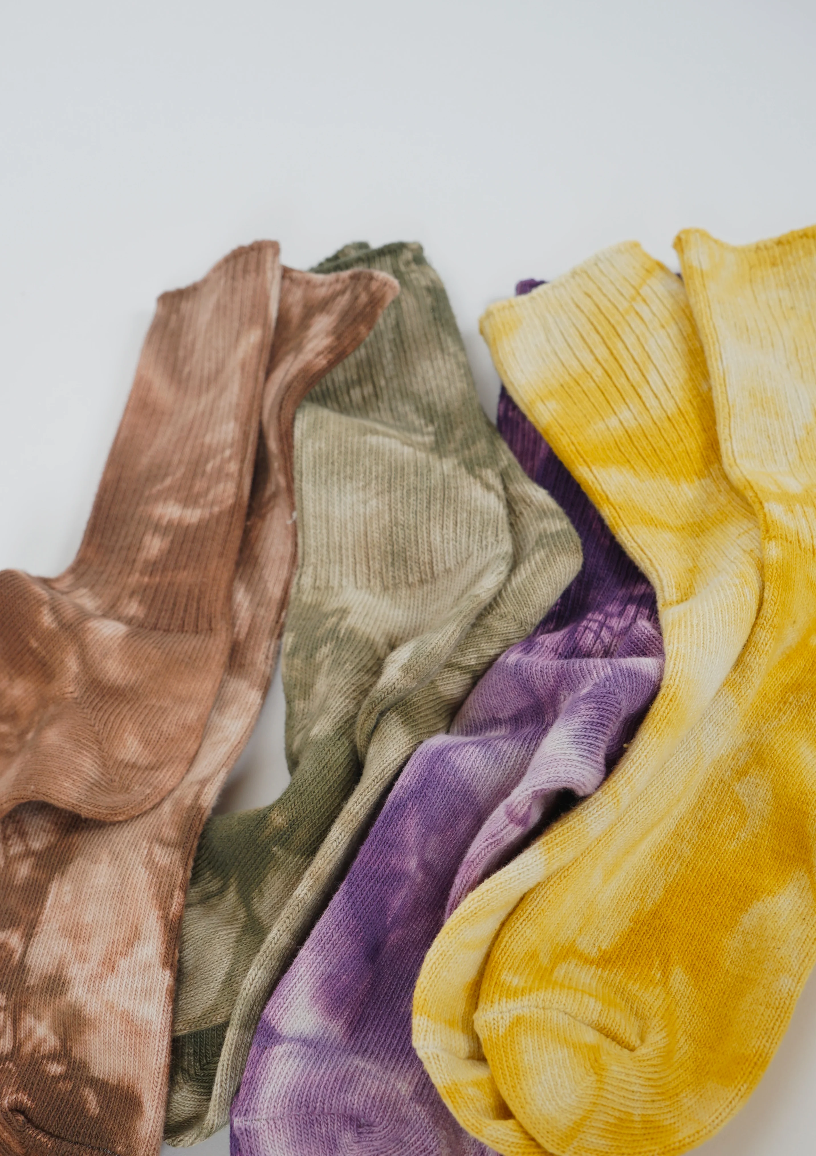 Silket Tie Dye Half Socks / Purple - Image 9