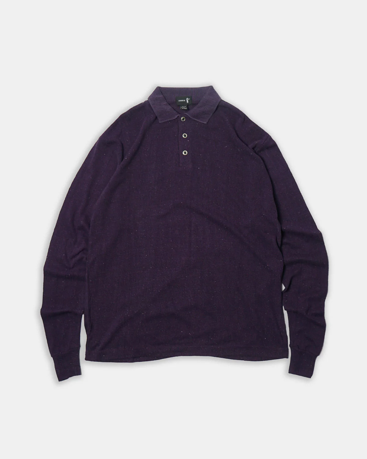 Silk Nep Polo L/S / Purple - Image 5