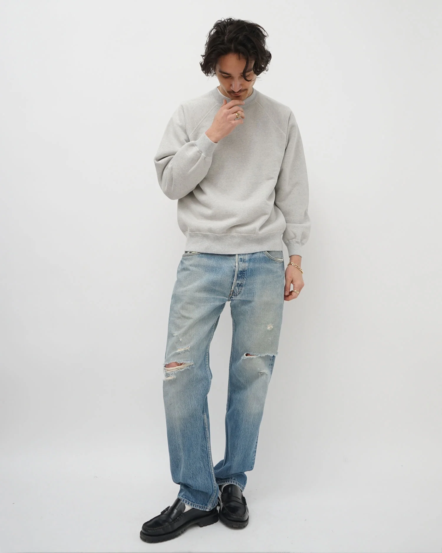 501 Distressed Denim Pants / size: 34 - Image 3