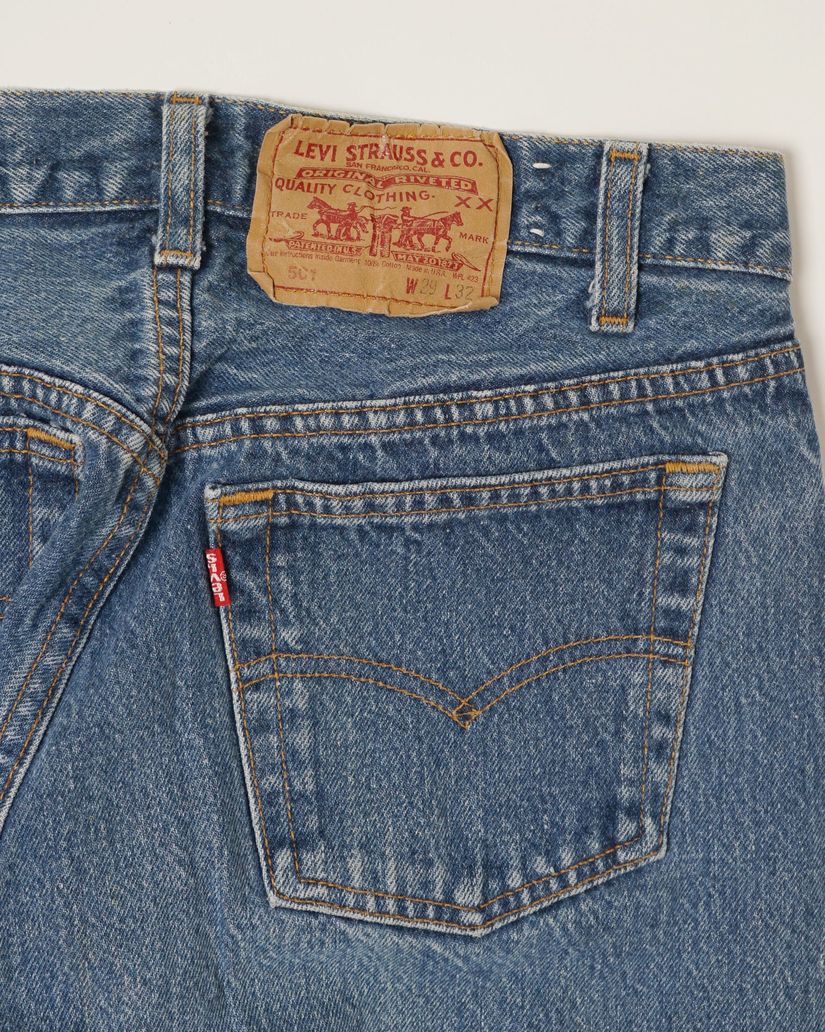 501 Straight Fit Denim Pants / size: 28 - Image 6