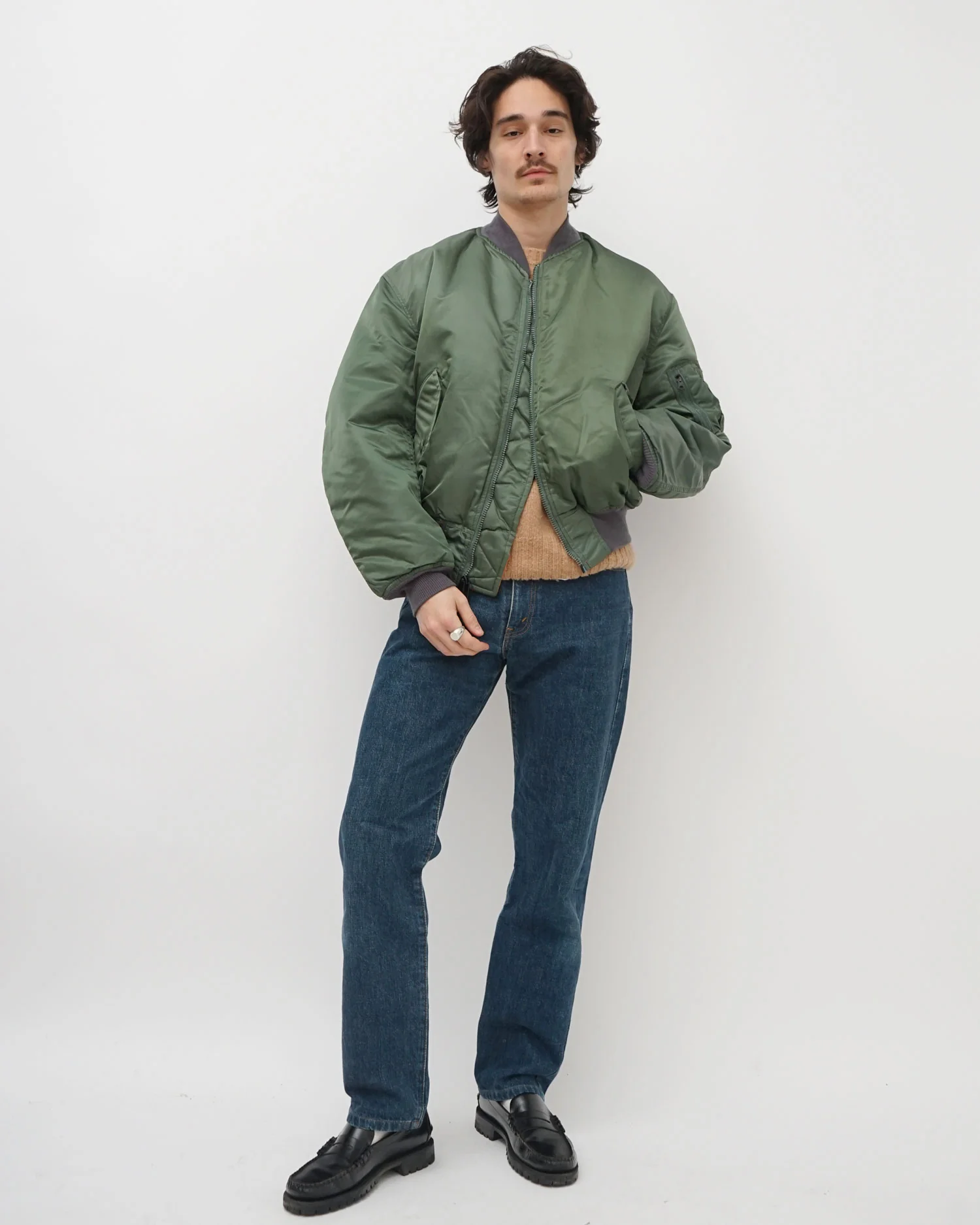 502 Wide Straight Denim Pants / size: 32 - Image 4