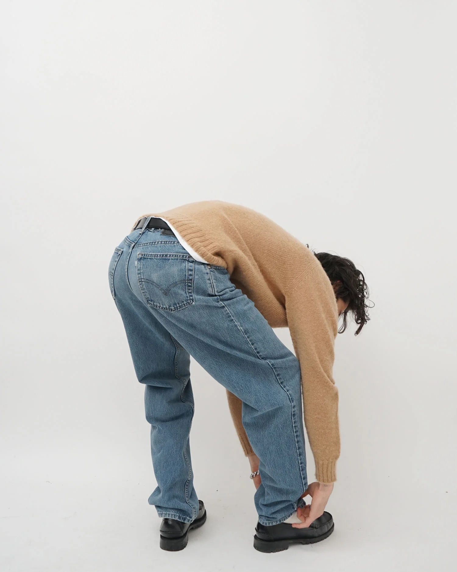 Silver Tab Loose Fit Denim Pants / size: 34 - Image 4