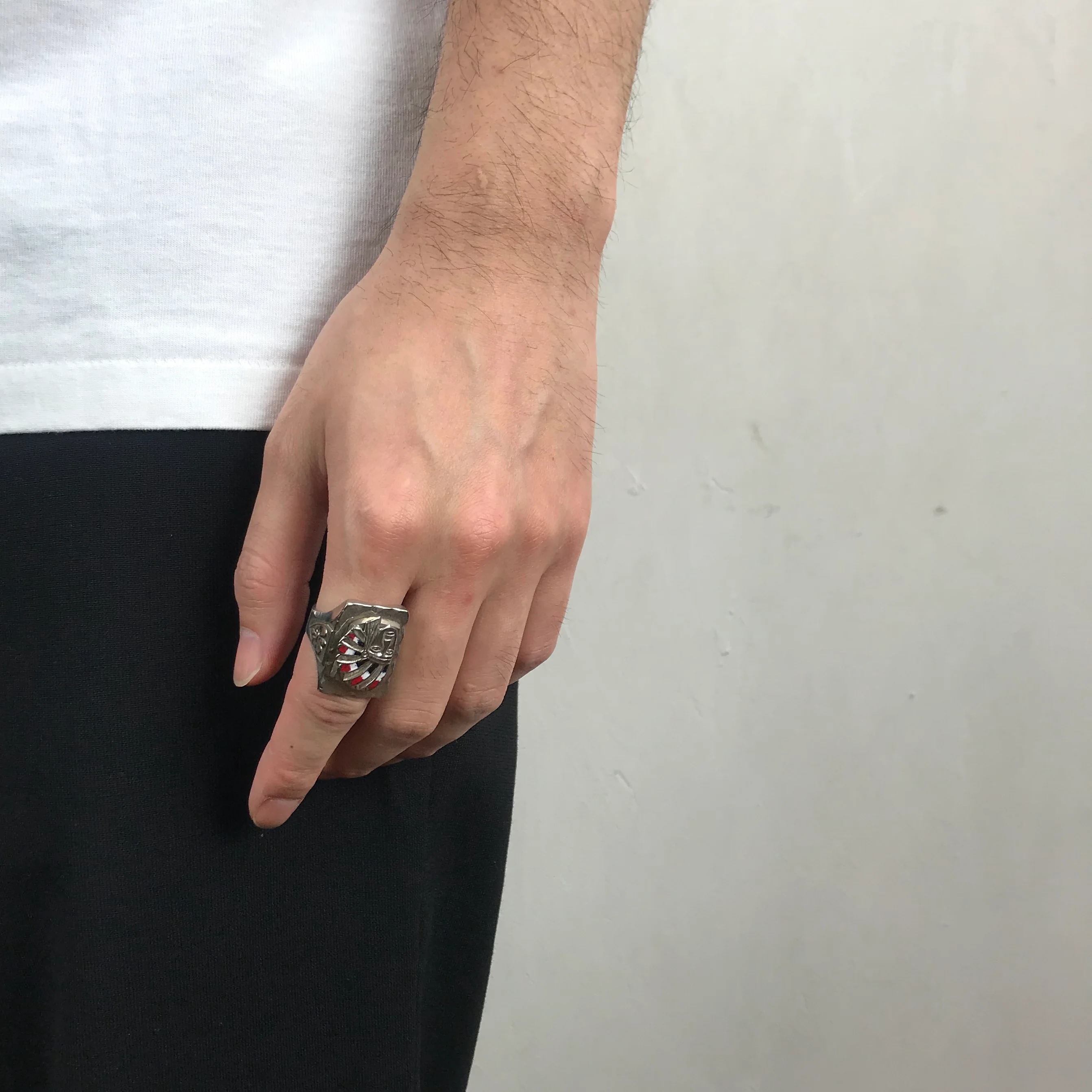 Mexican Biker Ring / Size: 11 - Image 5