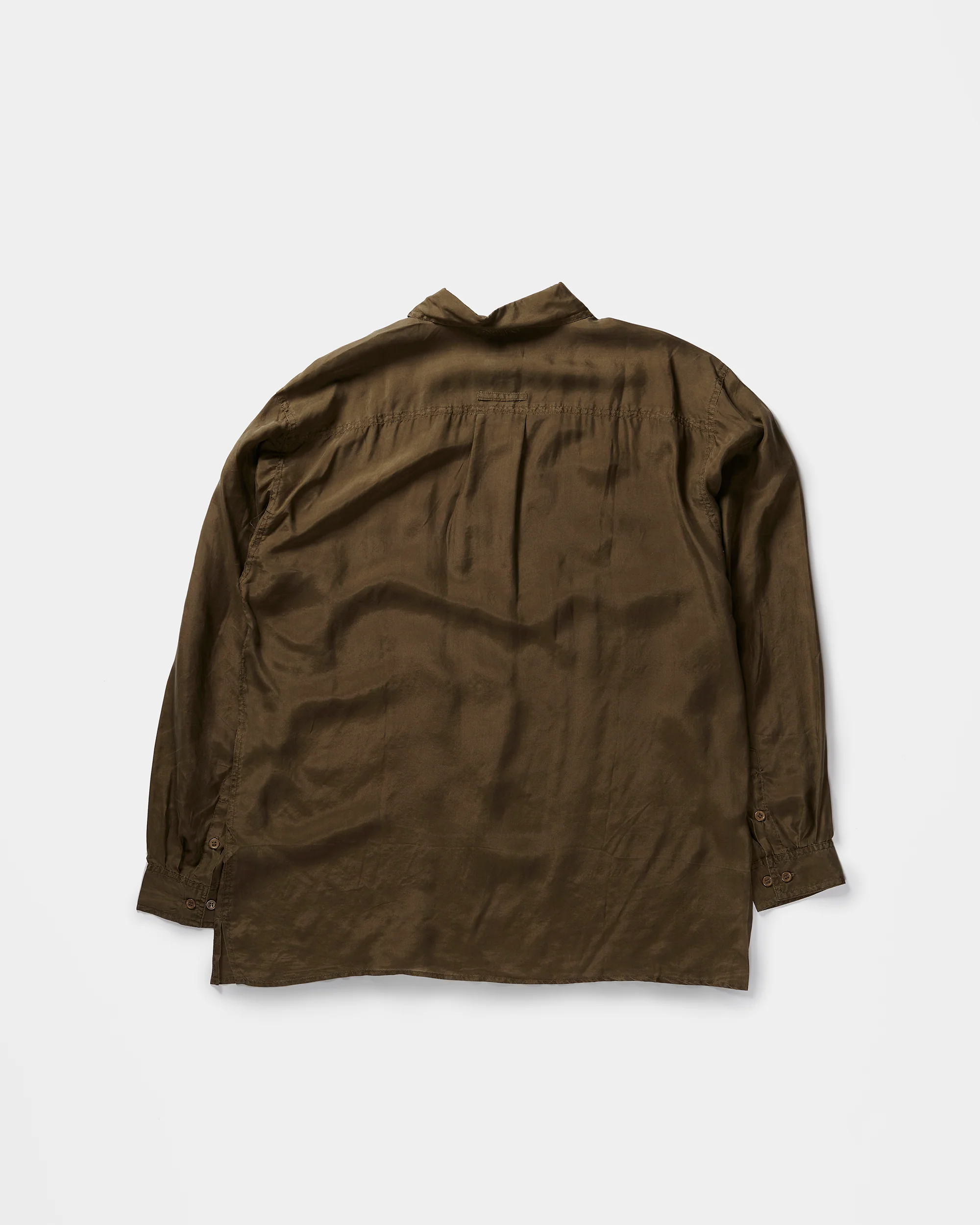 Silk Shirt Long Sleeve / Basic - Image 11