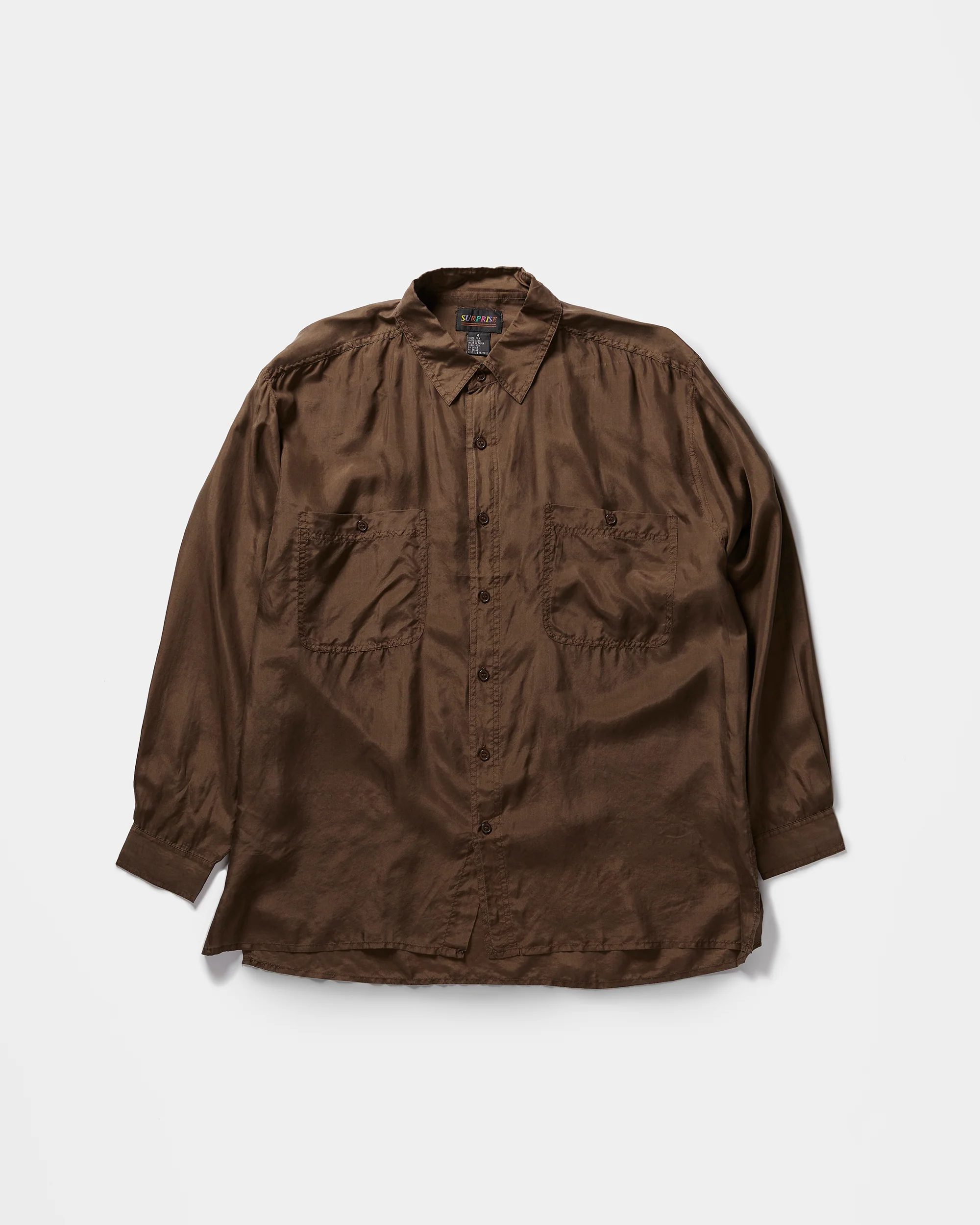 Silk Shirt Long Sleeve / Basic - Image 13