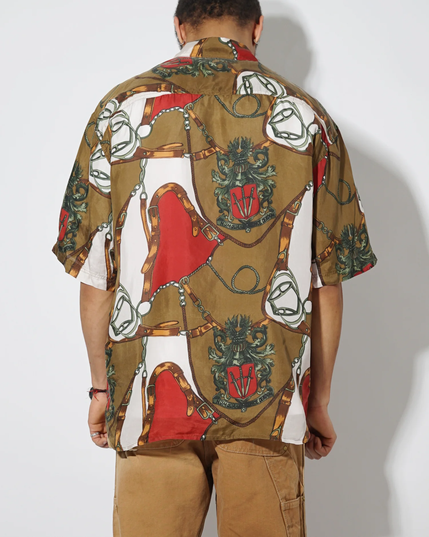 Silk Shirt Short Sleeve / Pattern C - Image 3