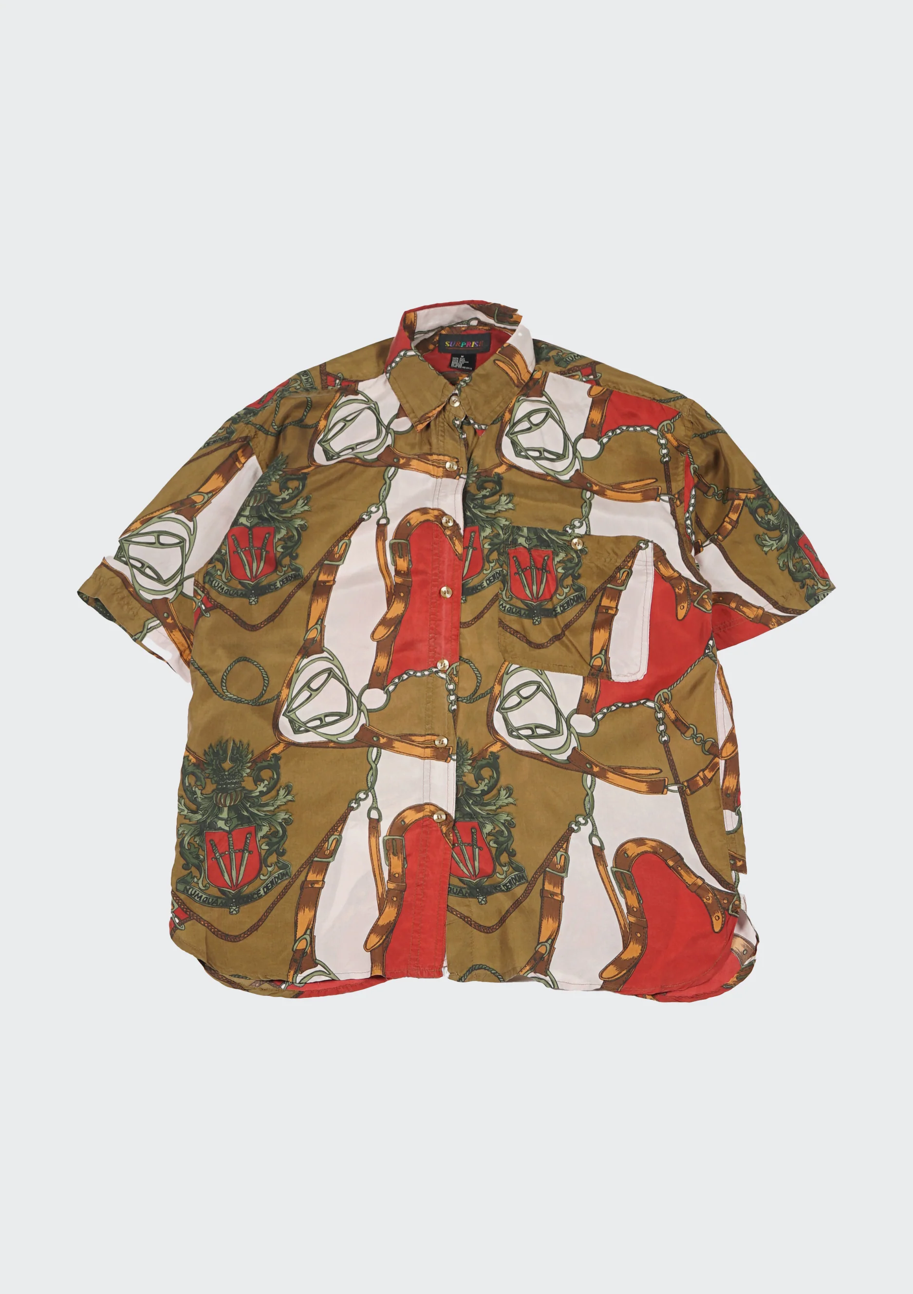 Silk Shirt Short Sleeve / Pattern C - Image 4