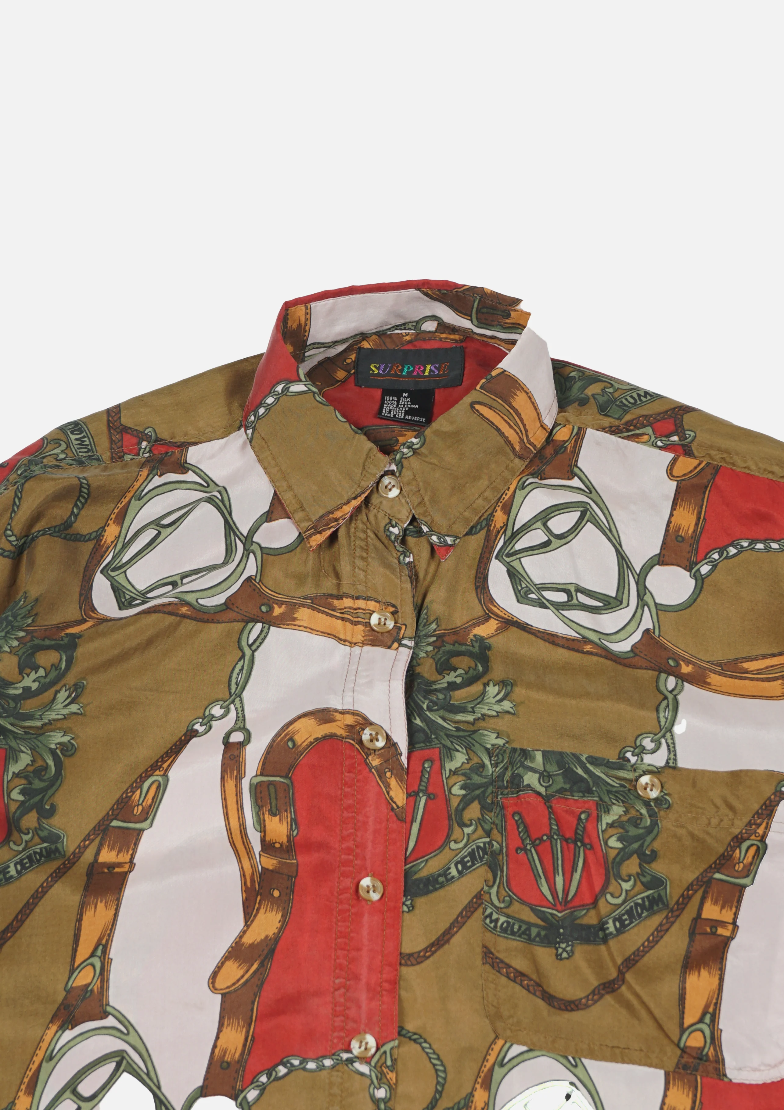 Silk Shirt Short Sleeve / Pattern C - Image 5