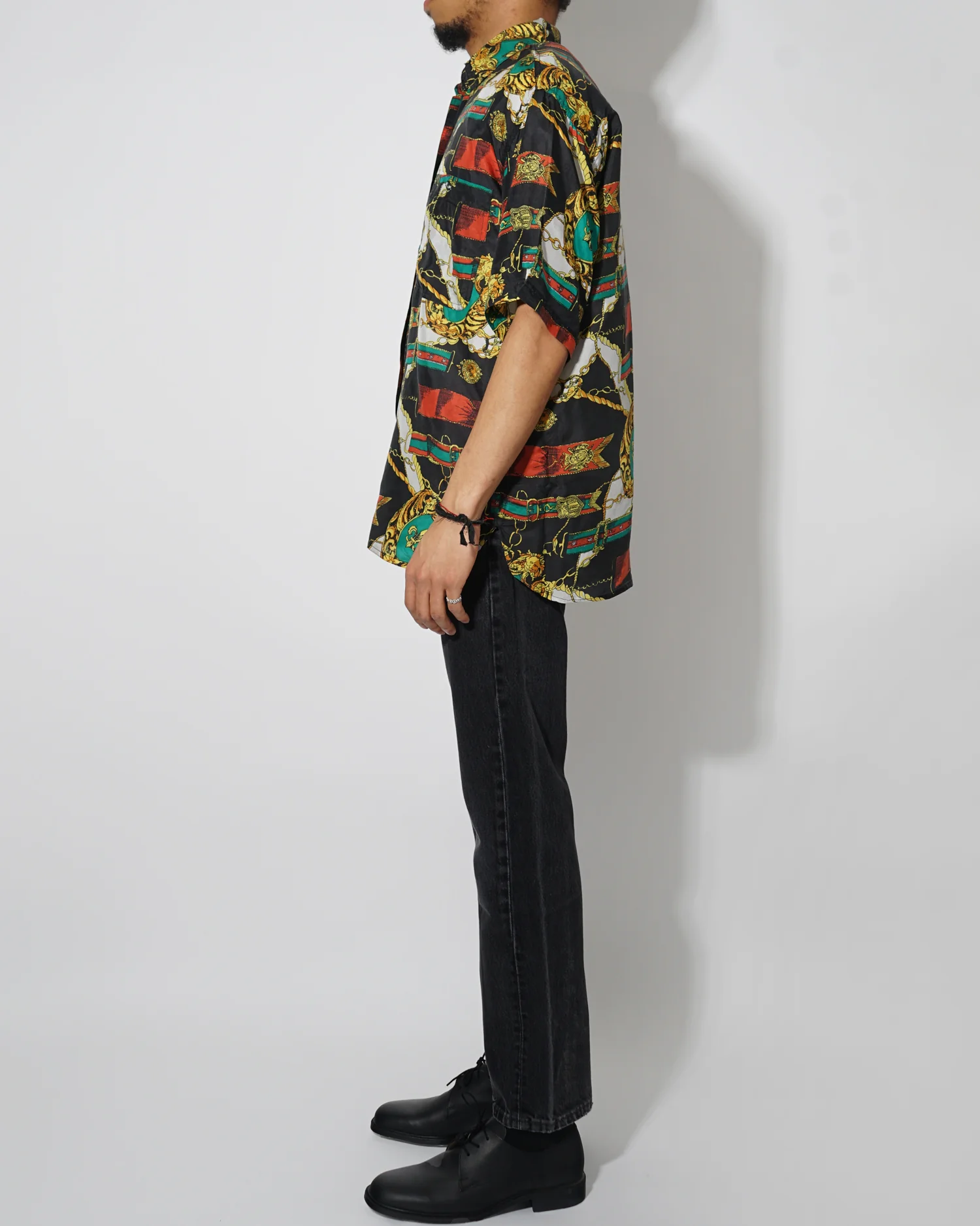 Silk Shirt Short Sleeve / Pattern N - Image 3