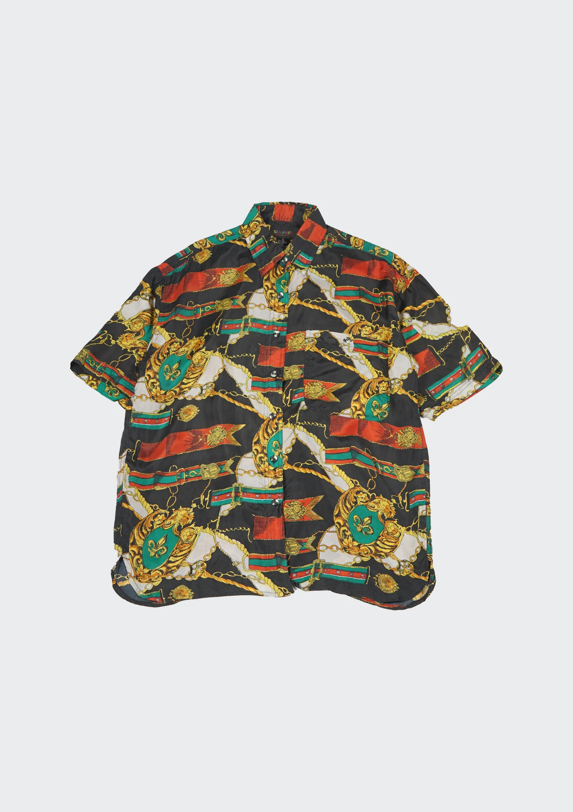 Silk Shirt Short Sleeve / Pattern N - Image 4
