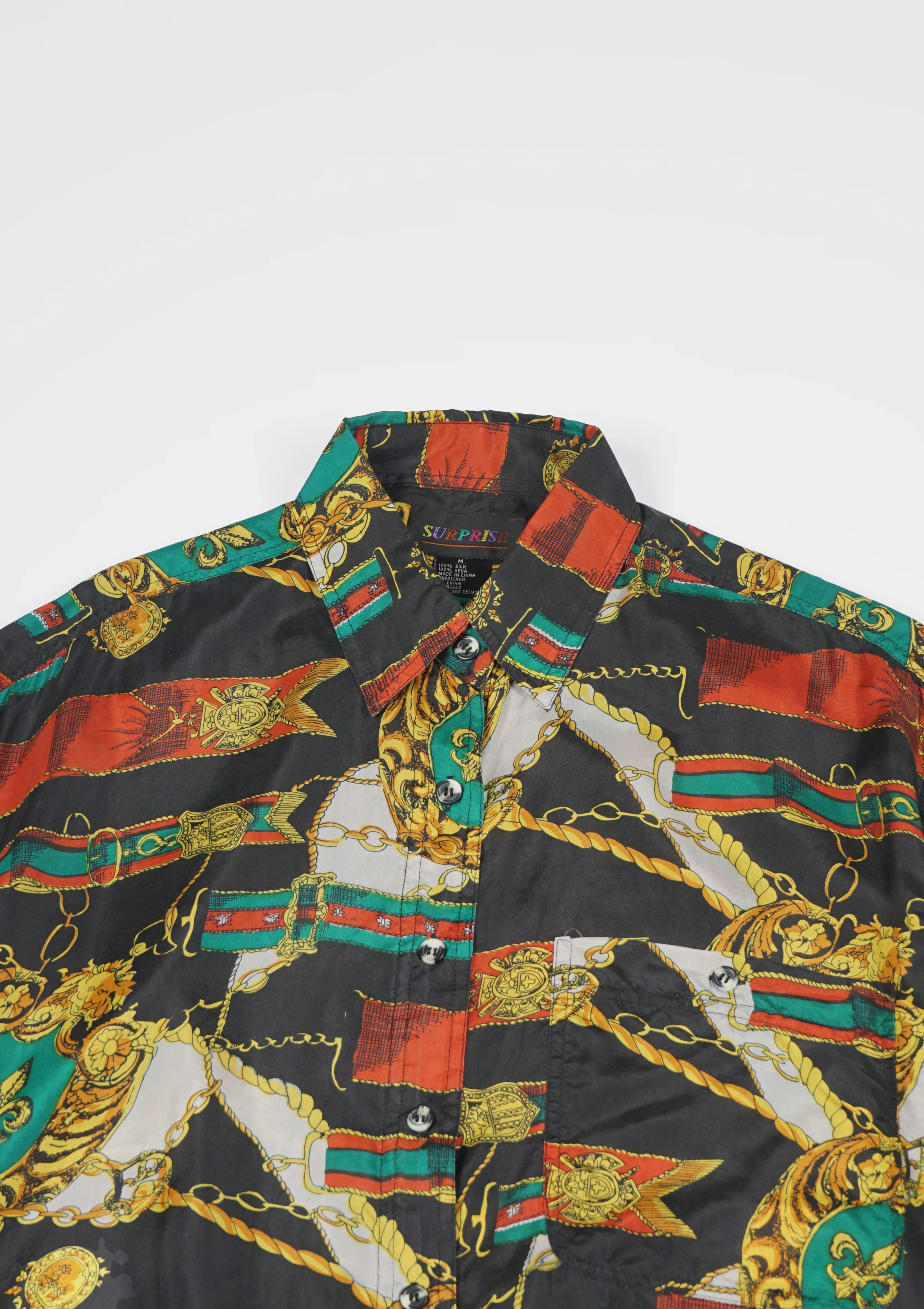 Silk Shirt Short Sleeve / Pattern N - Image 5