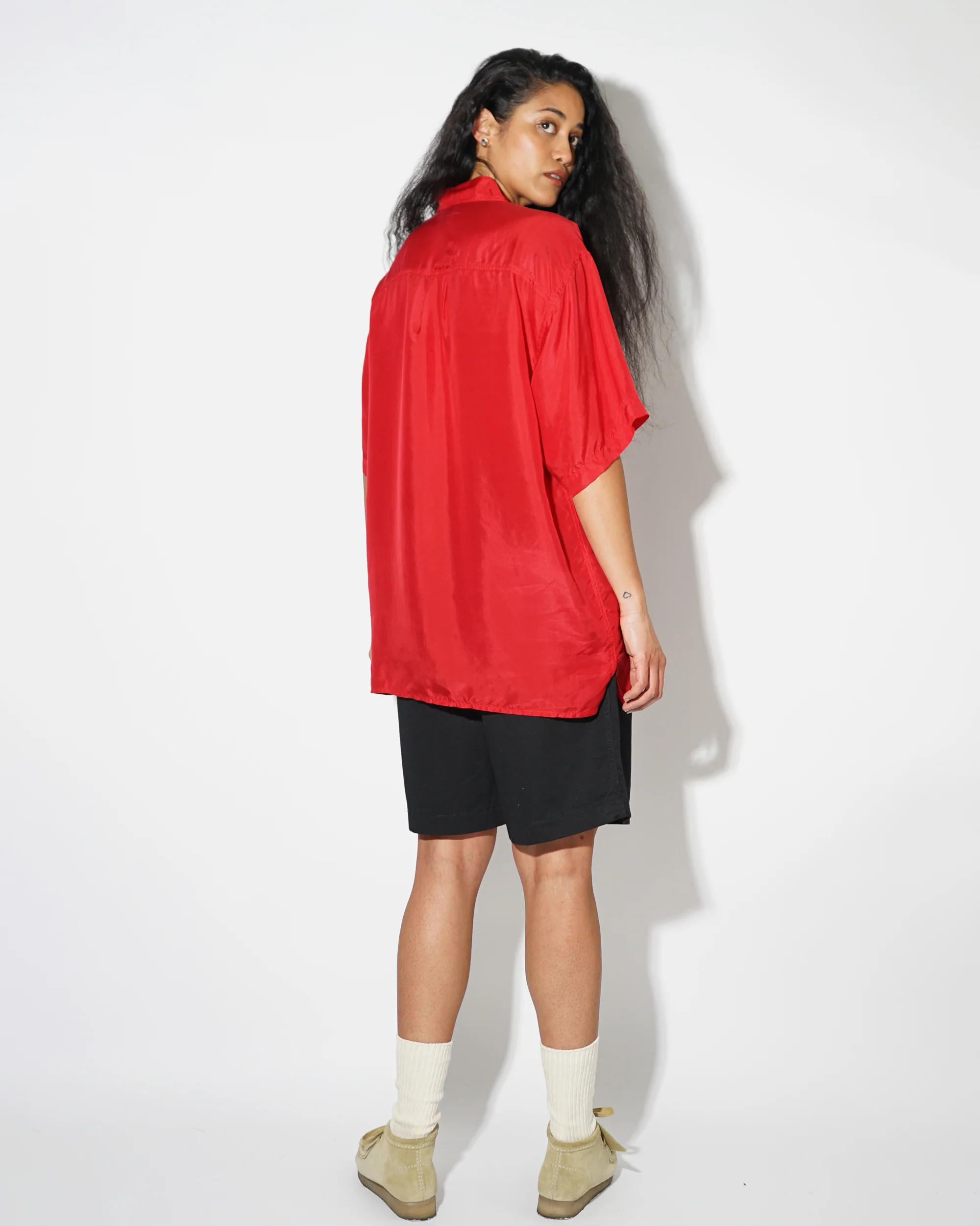 Silk Shirt Short Sleeve / Vivid - Image 3