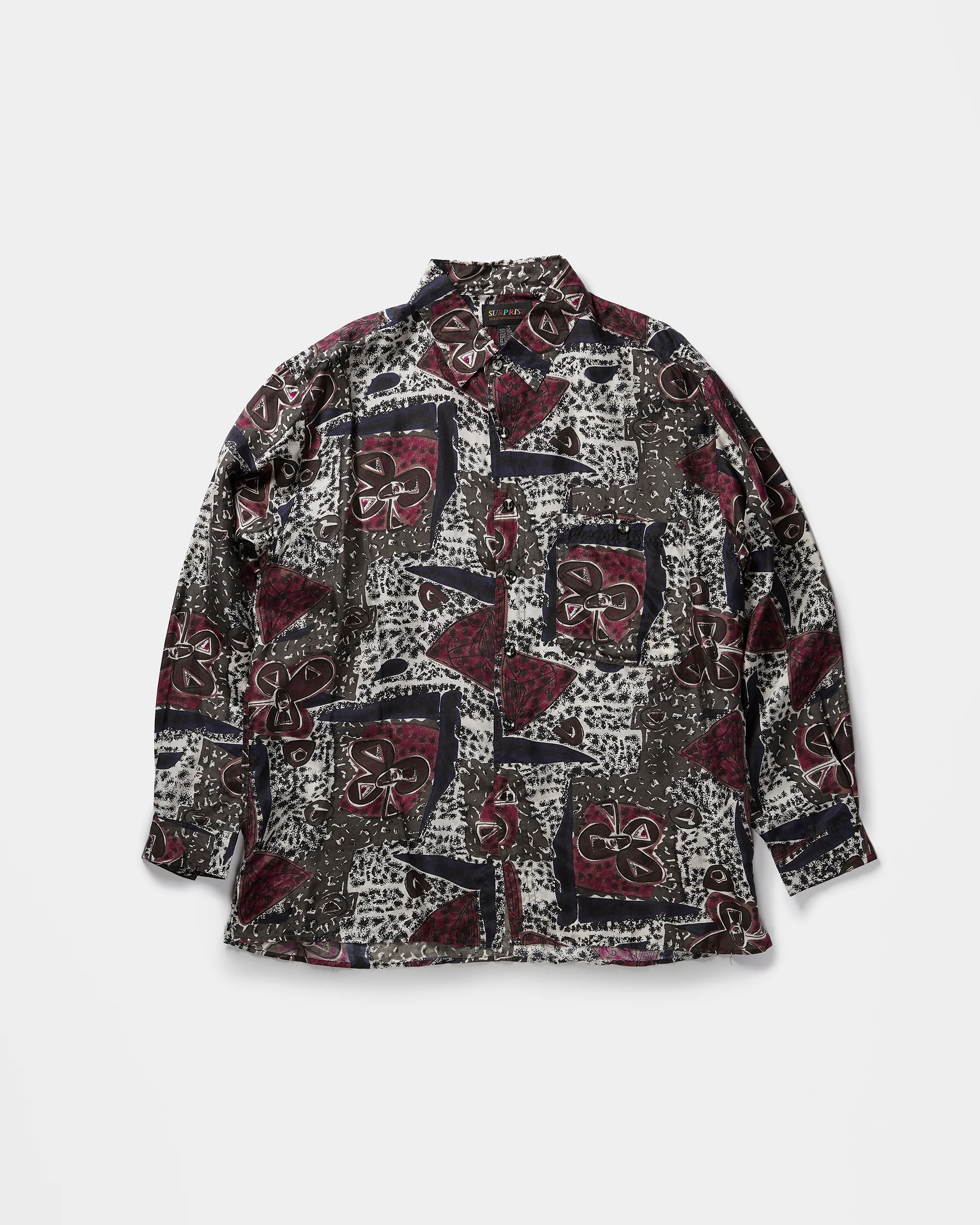 Silk Shirts Long Sleeve Patterned / F - Image 4