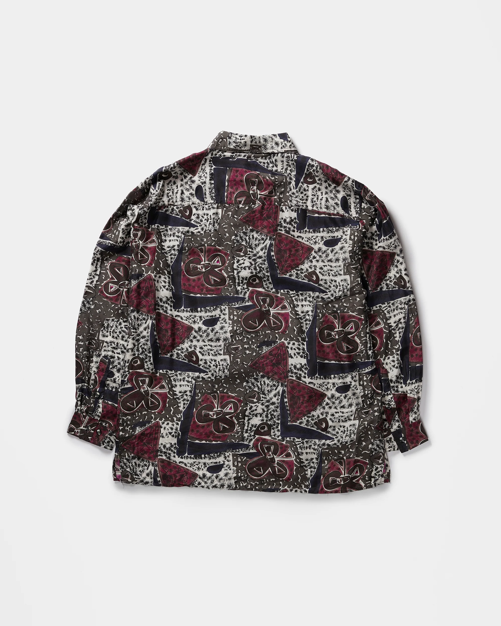 Silk Shirts Long Sleeve Patterned / F - Image 5