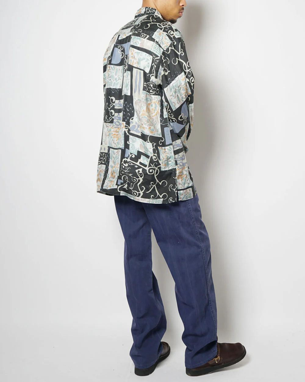 Silk Shirts Long Sleeve Patterned / H - Image 3