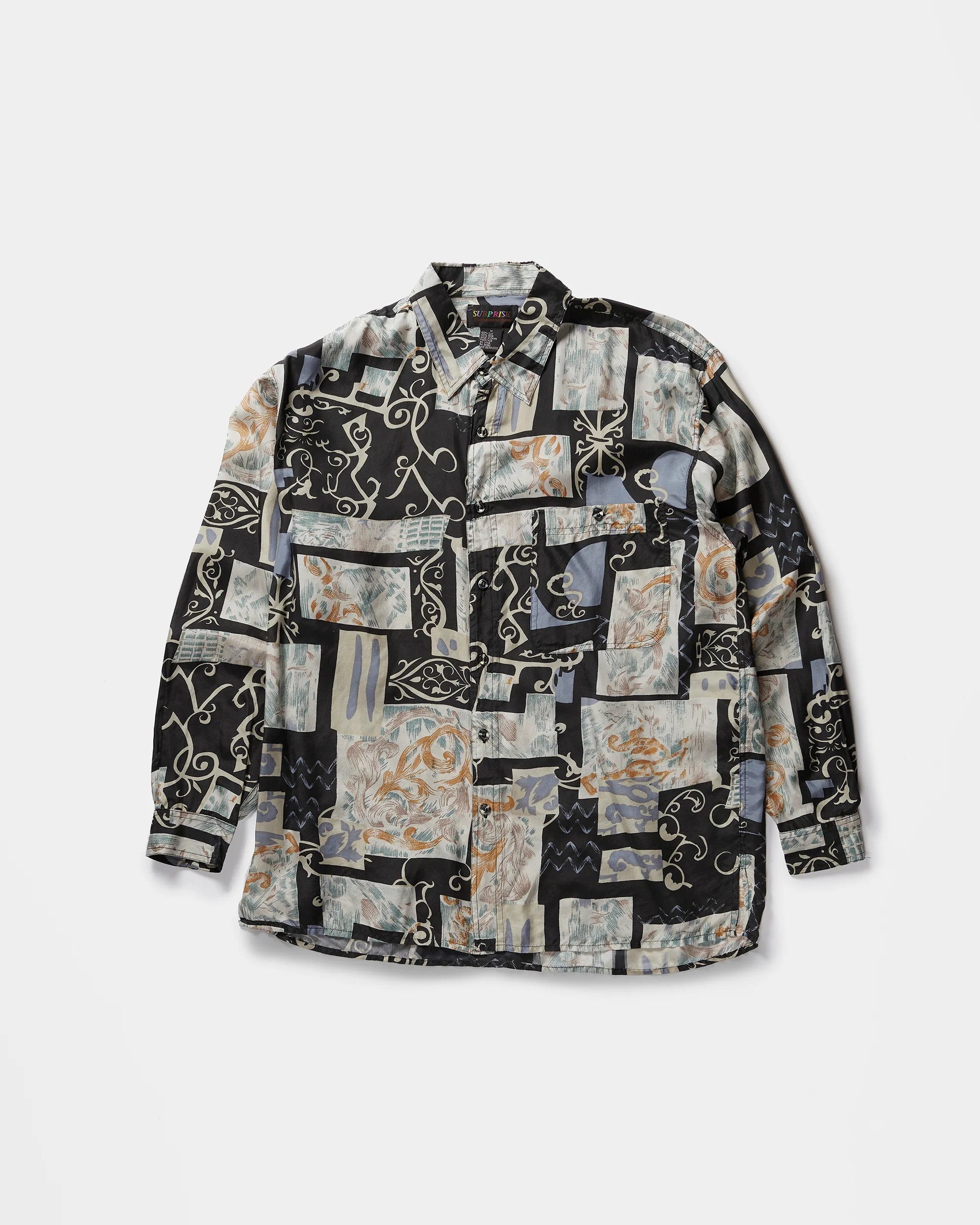 Silk Shirts Long Sleeve Patterned / H - Image 4