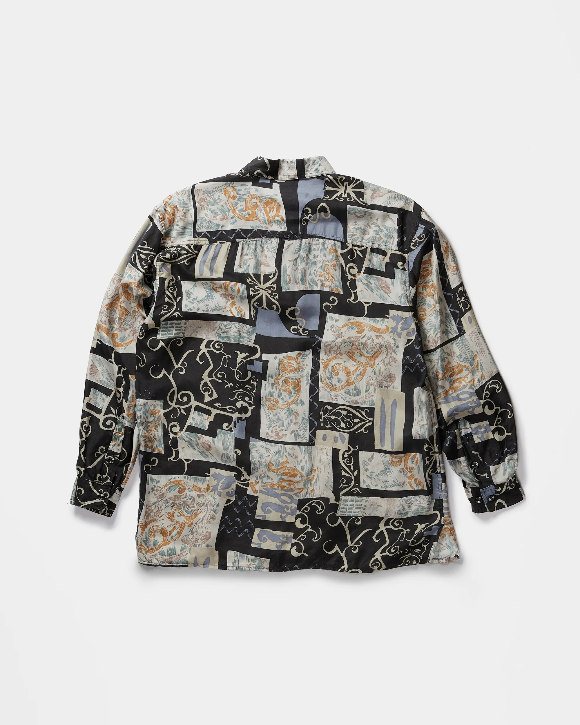 Silk Shirts Long Sleeve Patterned / H - Image 5