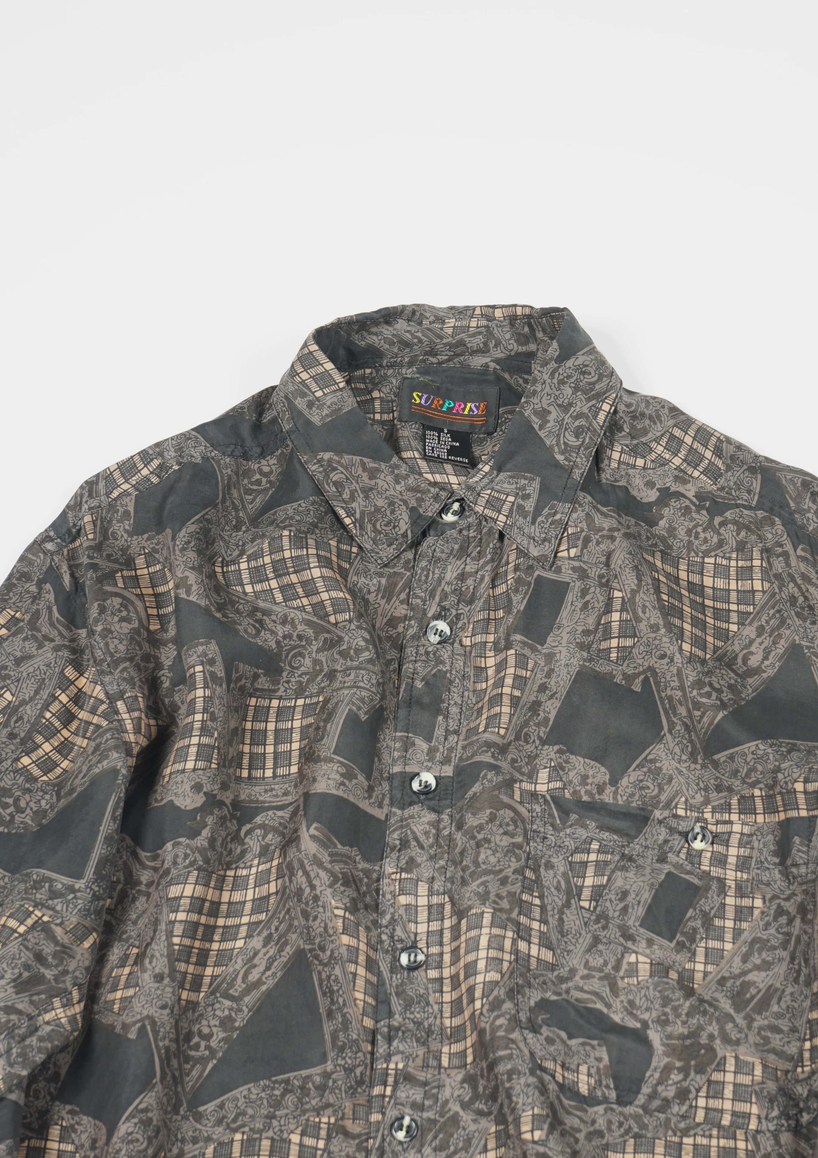 Silk Shirts Long Sleeve Patterned / J - Image 6