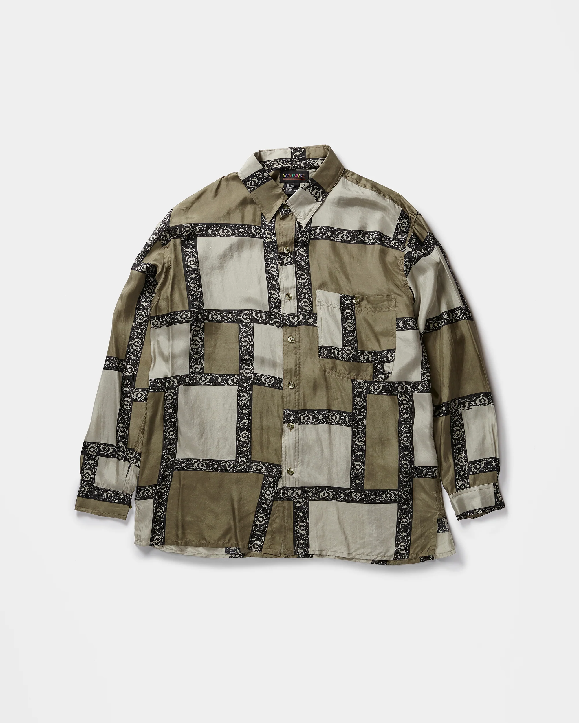 Silk Shirts Long Sleeve Patterned / K - Image 4