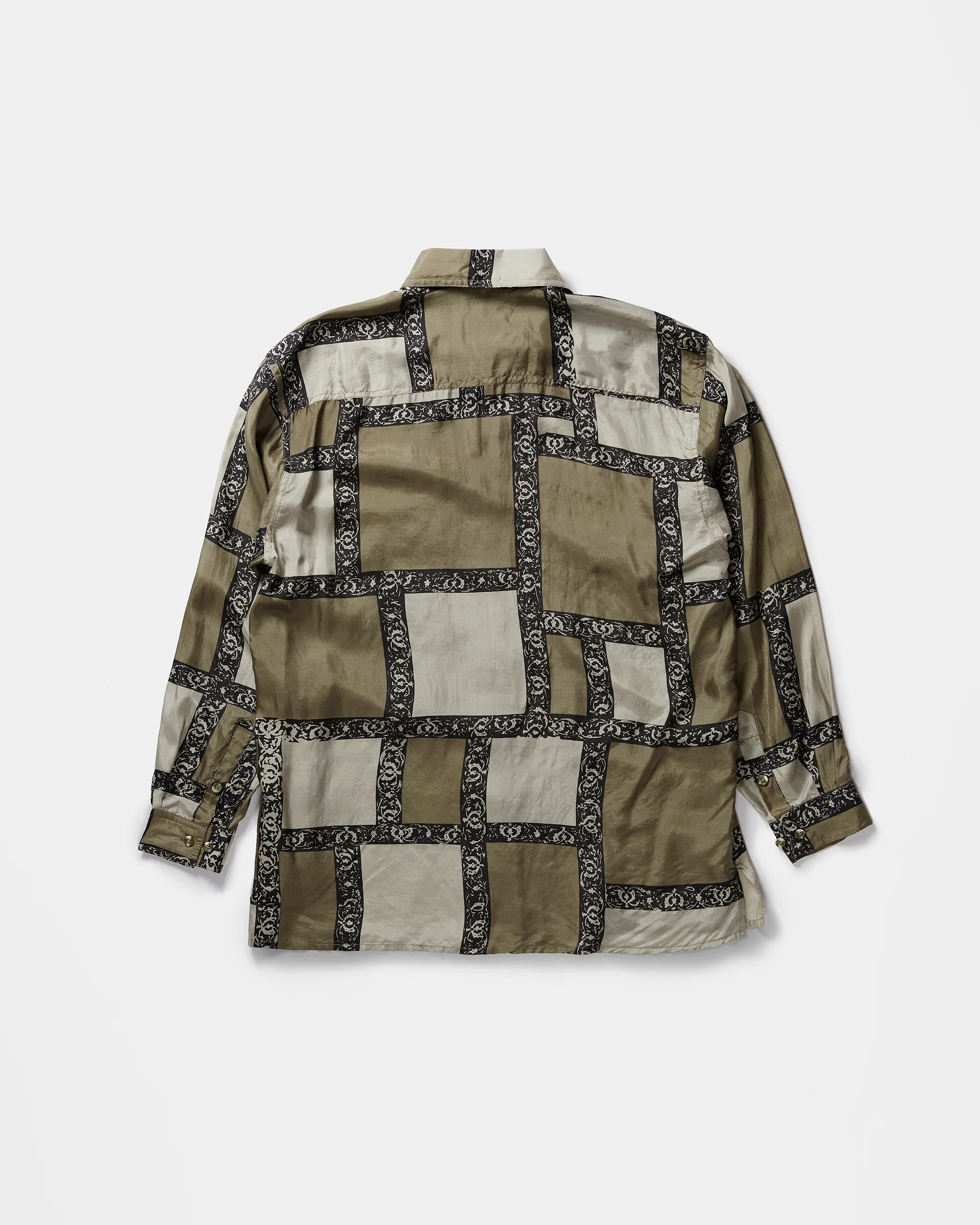 Silk Shirts Long Sleeve Patterned / K - Image 5