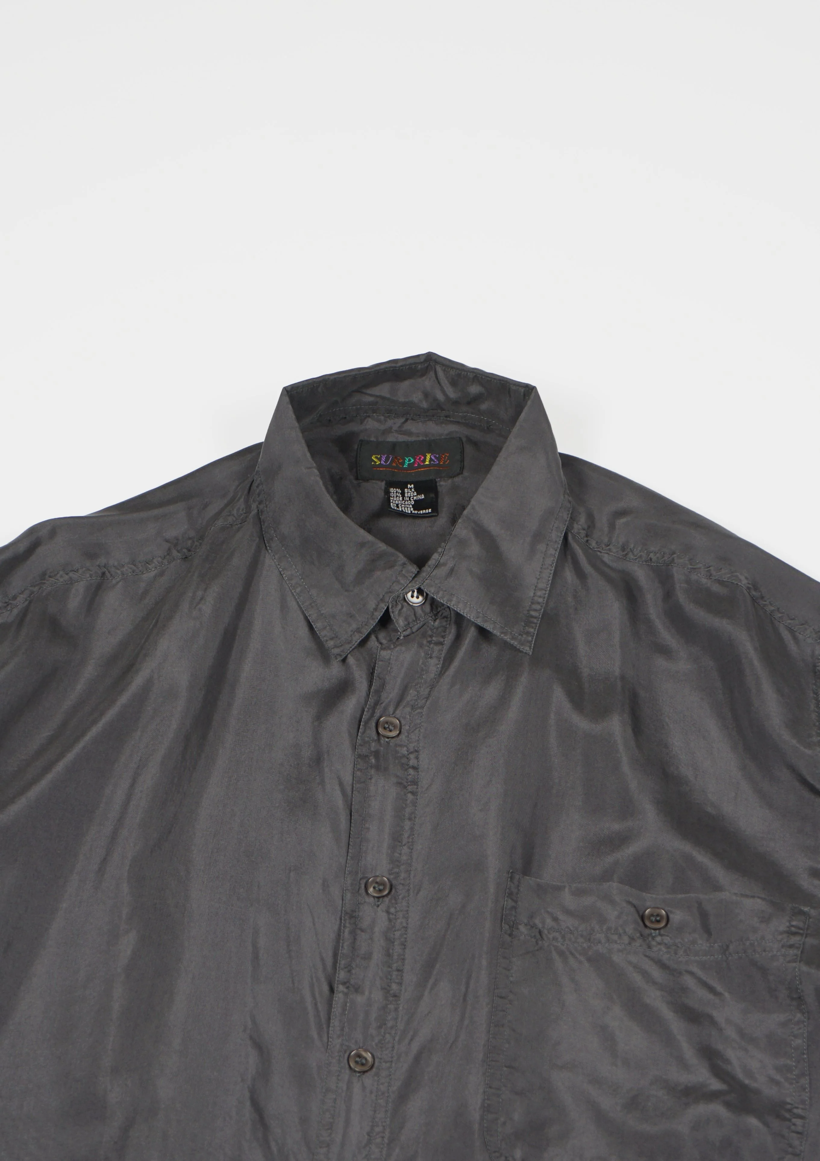 Silk Shirt Short Sleeve / Basic - Image 10