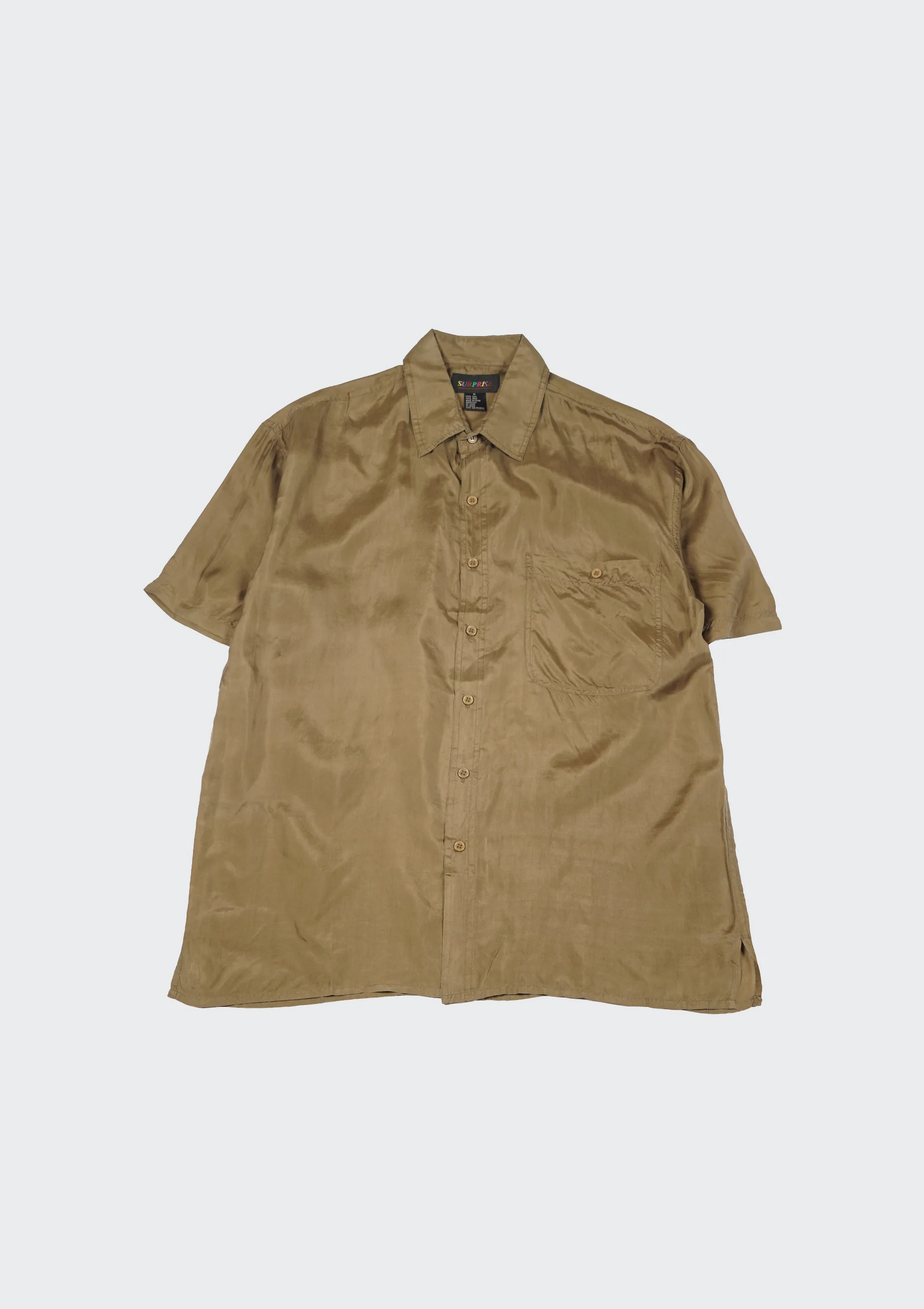 Silk Shirt Short Sleeve / Basic - Image 5