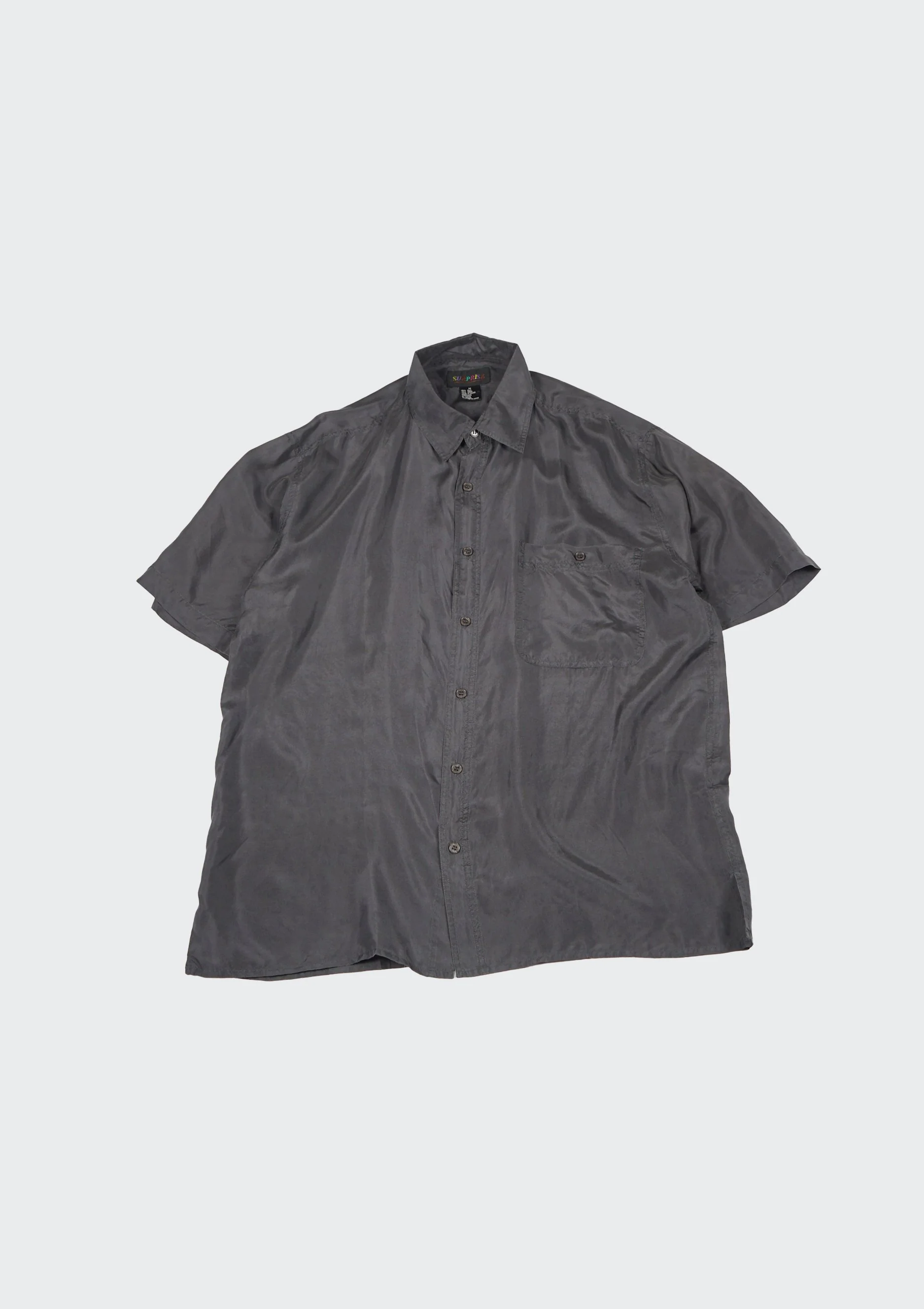 Silk Shirt Short Sleeve / Basic - Image 9